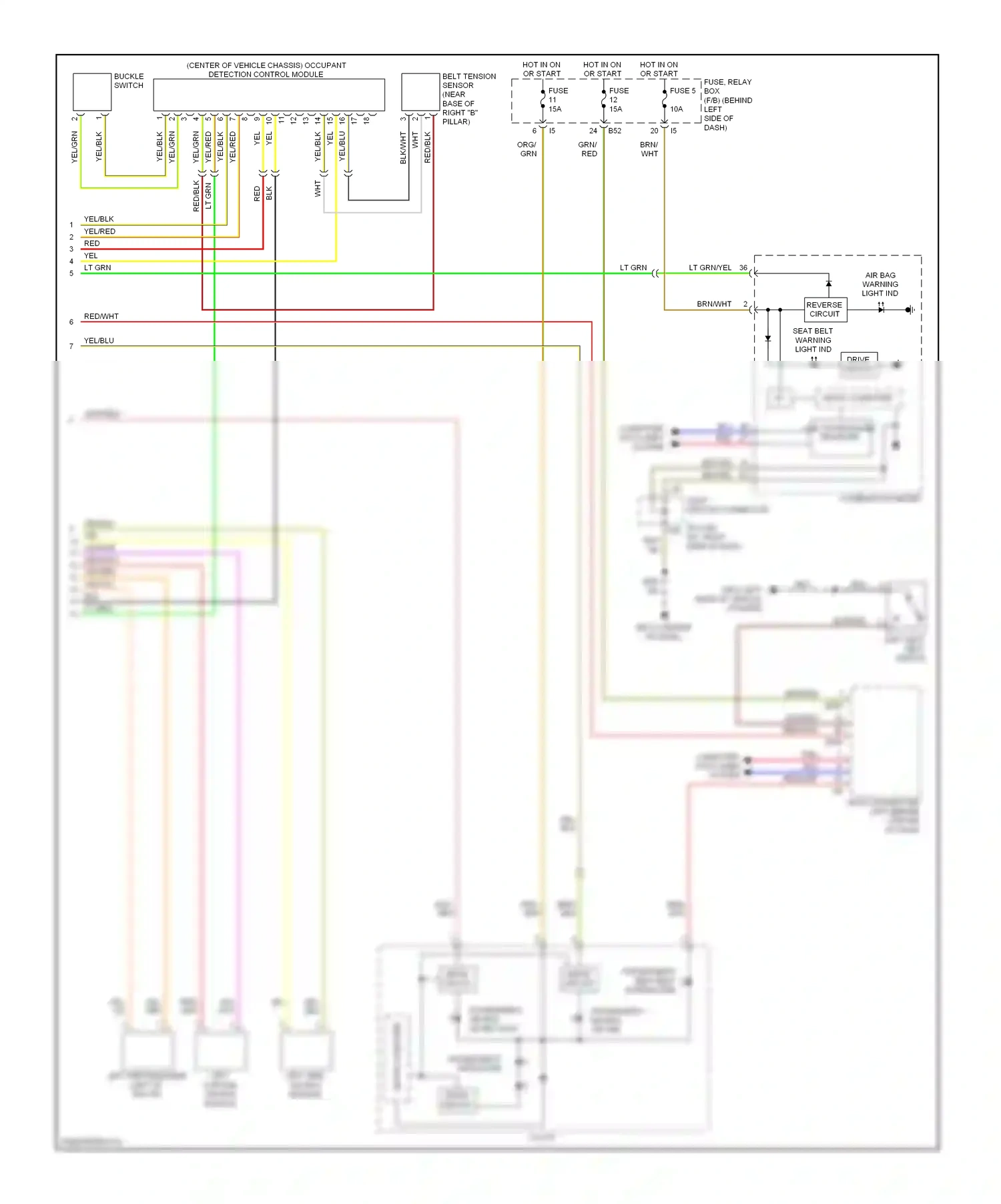Wiring diagram yel/red for Subaru Forester SH (2007-2011) (20 of 23)