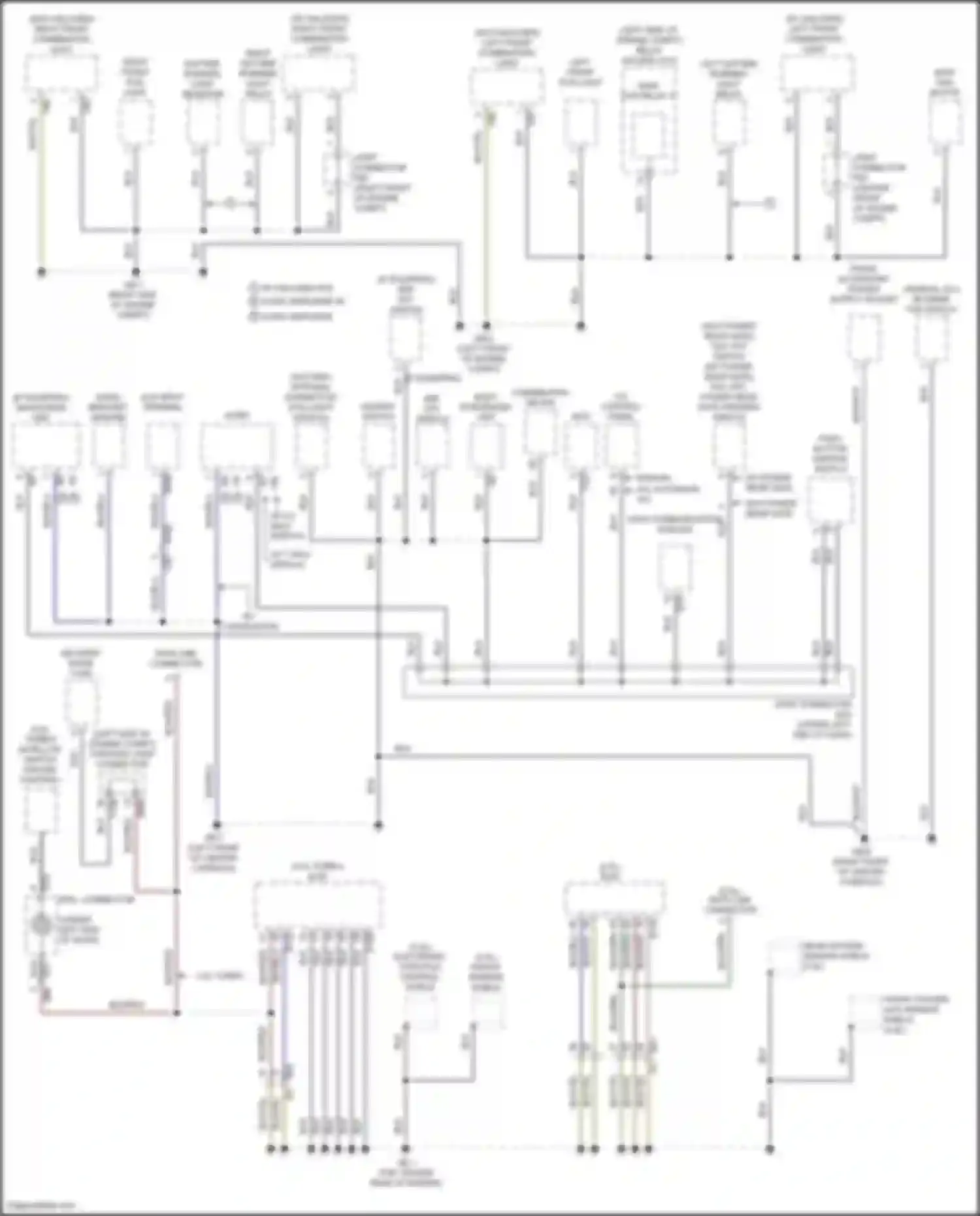 Forester Subaru SJ facelift 2 (2016-2018): Ground distribution circuit (1 of 4)