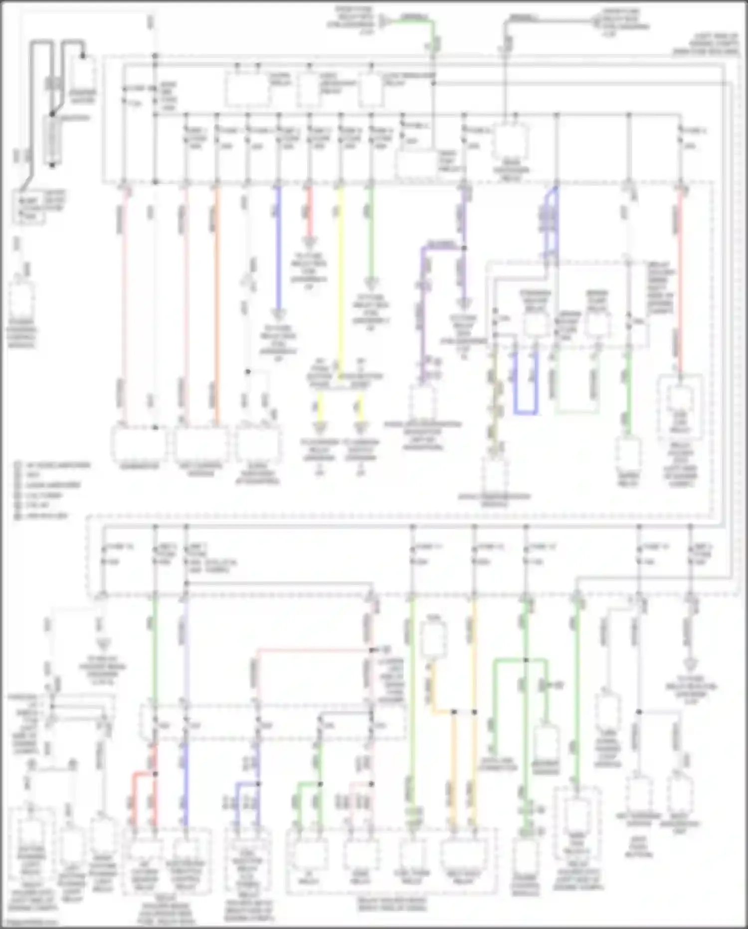 Forester Subaru SJ facelift 2 (2016-2018): Power distribution circuit (1 of 5)