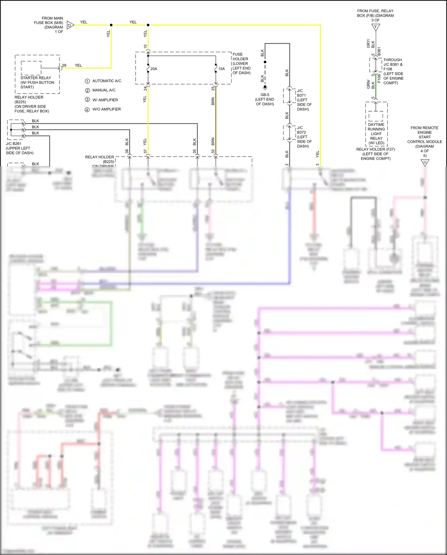 Wiring diagram accessory relay for Subaru Forester SJ facelift 2 (2016-2018) (2 of 2)