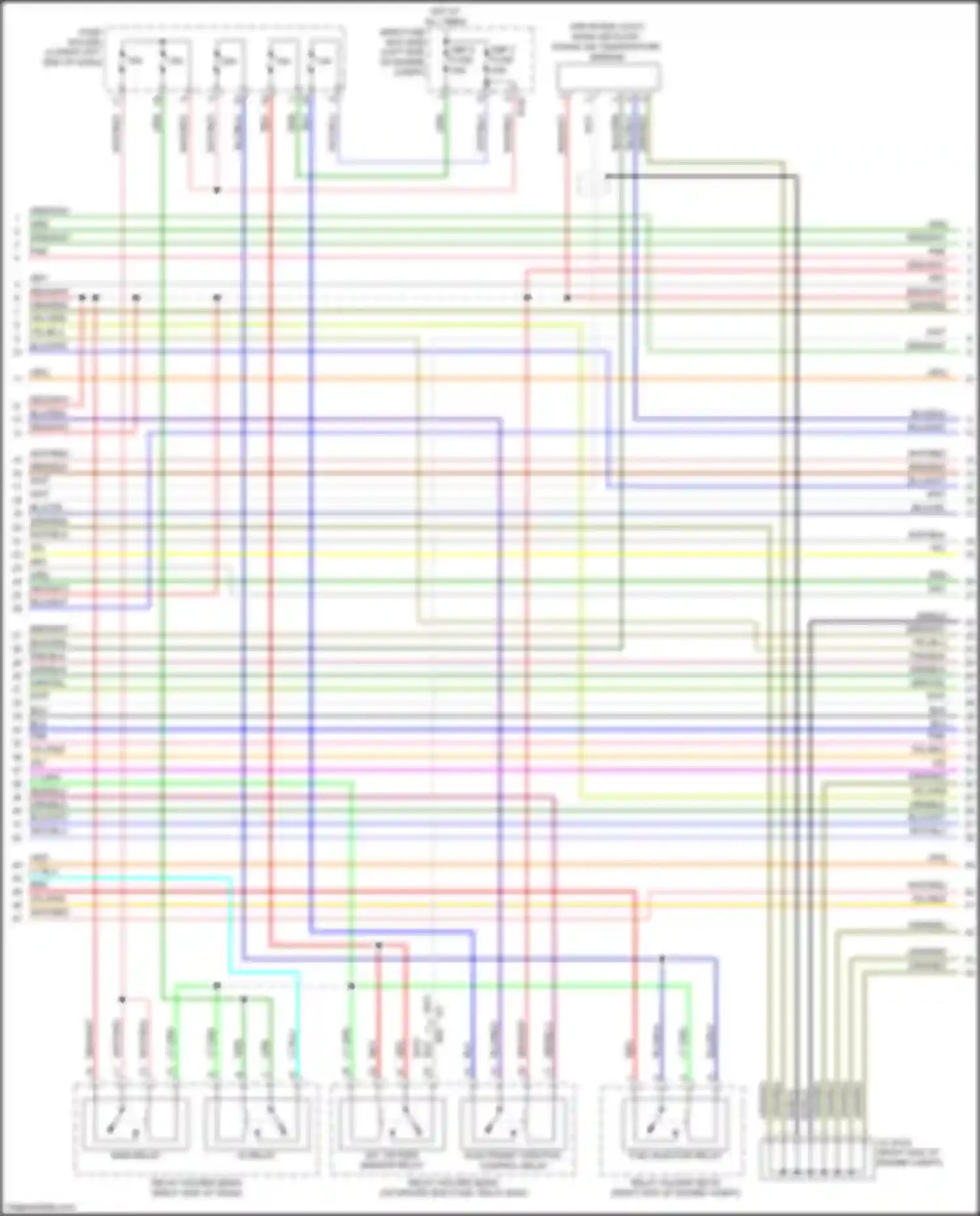 Wiring diagram a/f oxygen sensor relay for Subaru Forester SJ facelift 2 (2016-2018) (2 of 3)