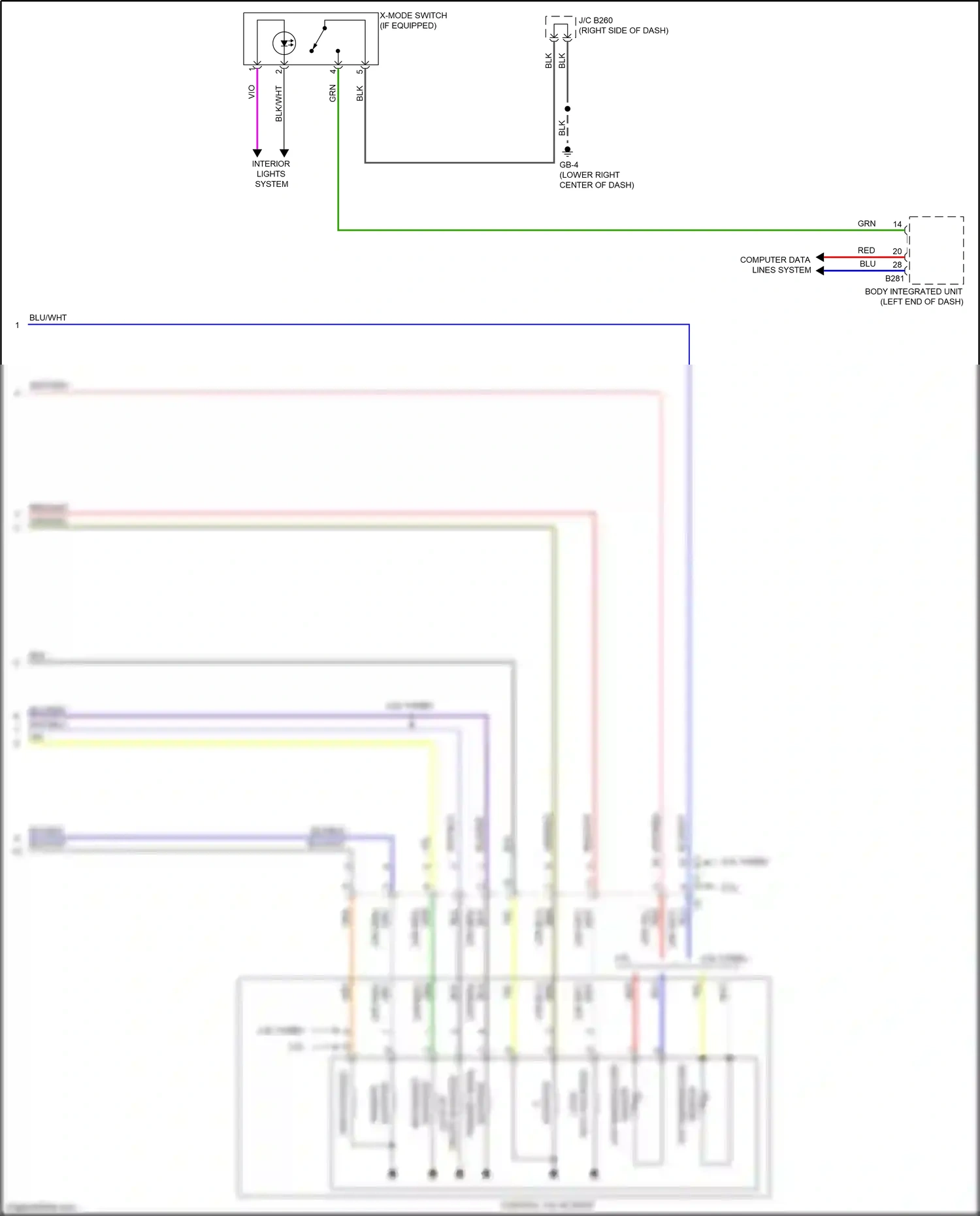 Wiring diagram atf temperature for Subaru Forester SJ facelift 2 (2016-2018) (1 of 1)