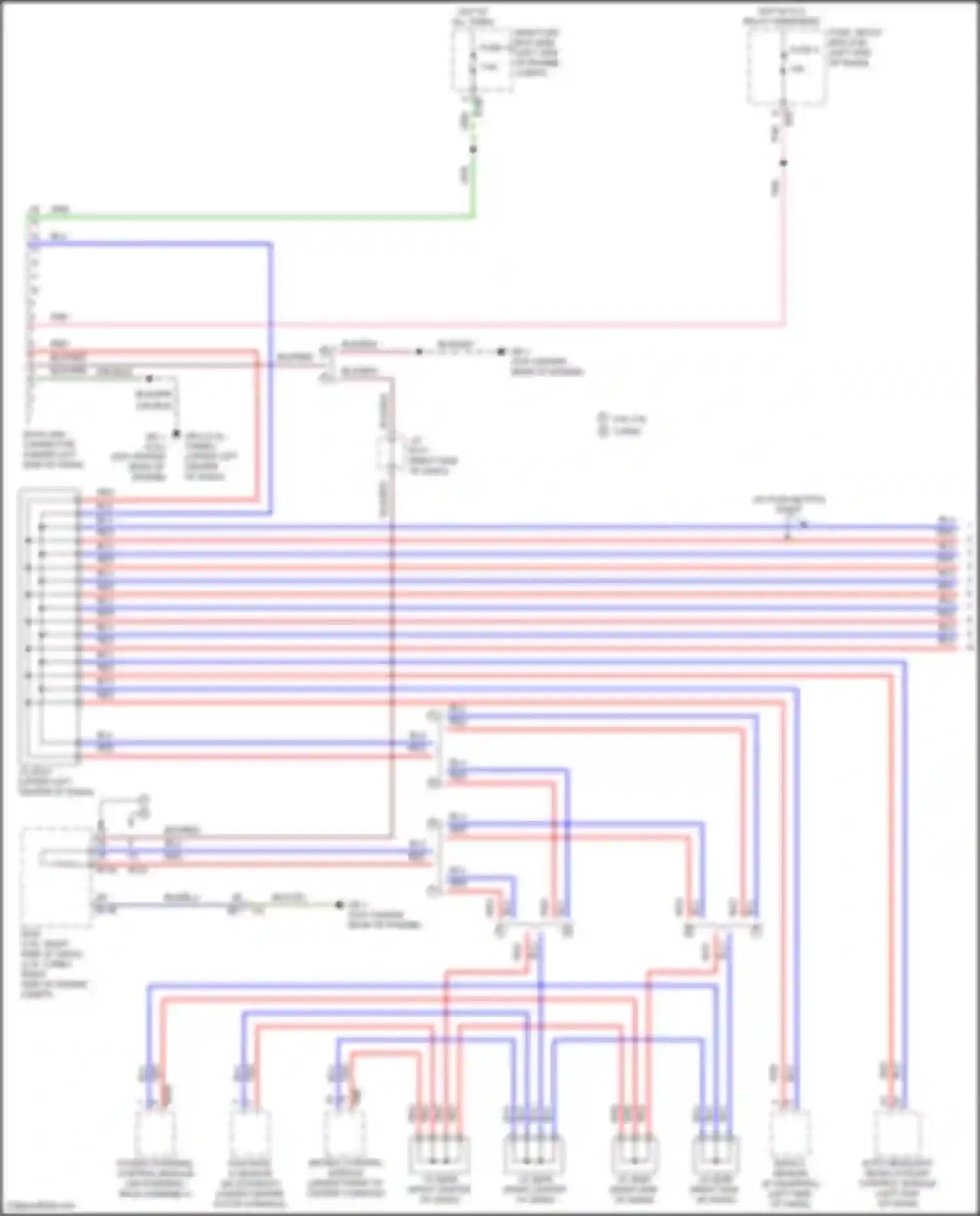 Wiring diagram auto headlight beam leveler control module for Subaru Forester SJ facelift 2 (2016-2018) (1 of 4)