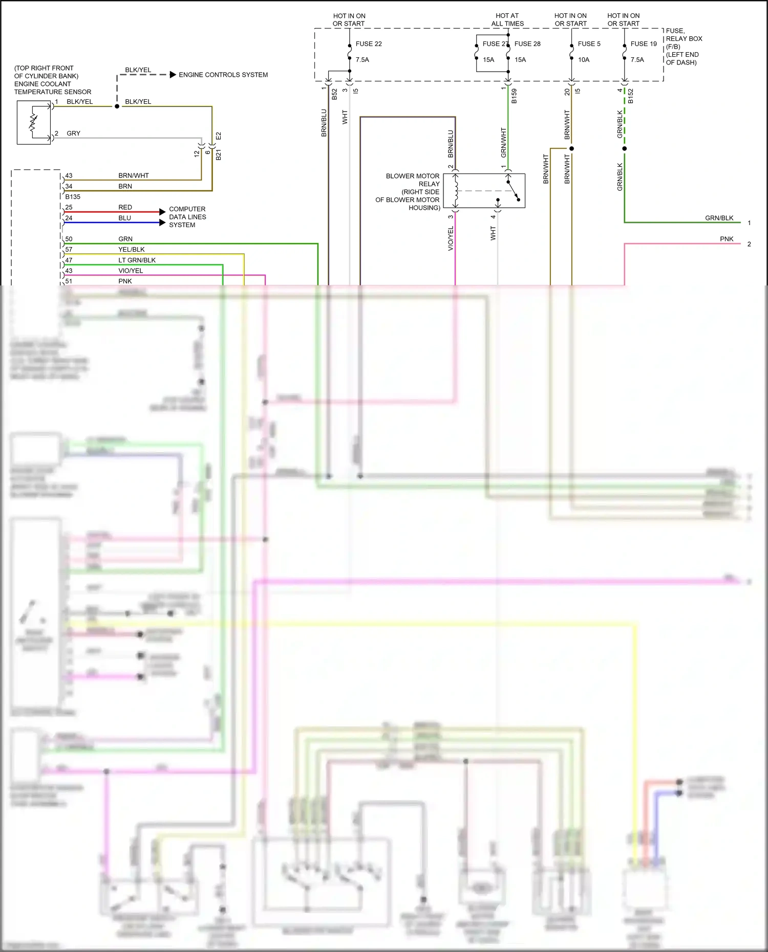 Wiring diagram blk for Subaru Forester SJ facelift 2 (2016-2018) (13 of 116)