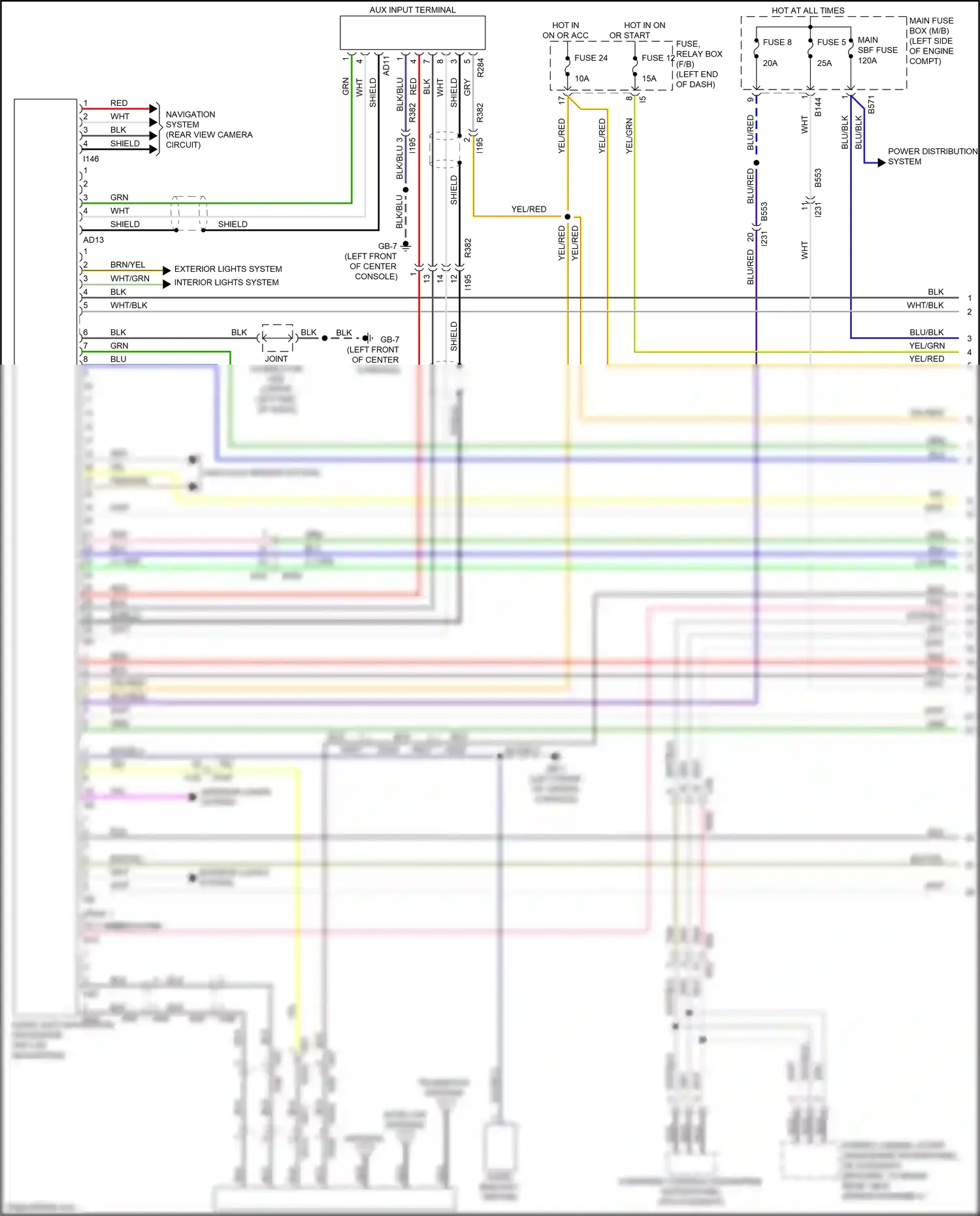Wiring diagram blk for Subaru Forester SJ facelift 2 (2016-2018) (32 of 116)
