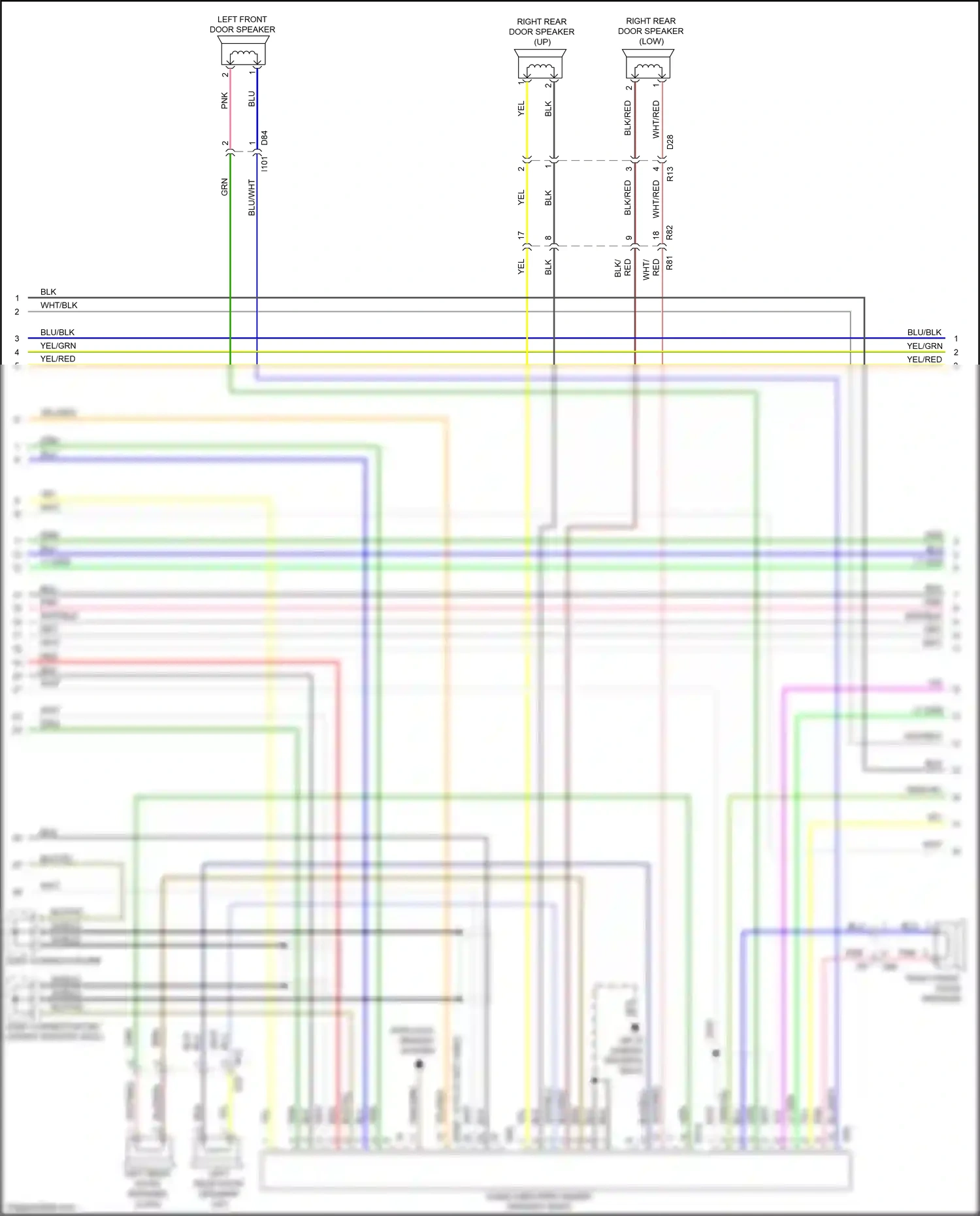 Wiring diagram blk for Subaru Forester SJ facelift 2 (2016-2018) (15 of 116)