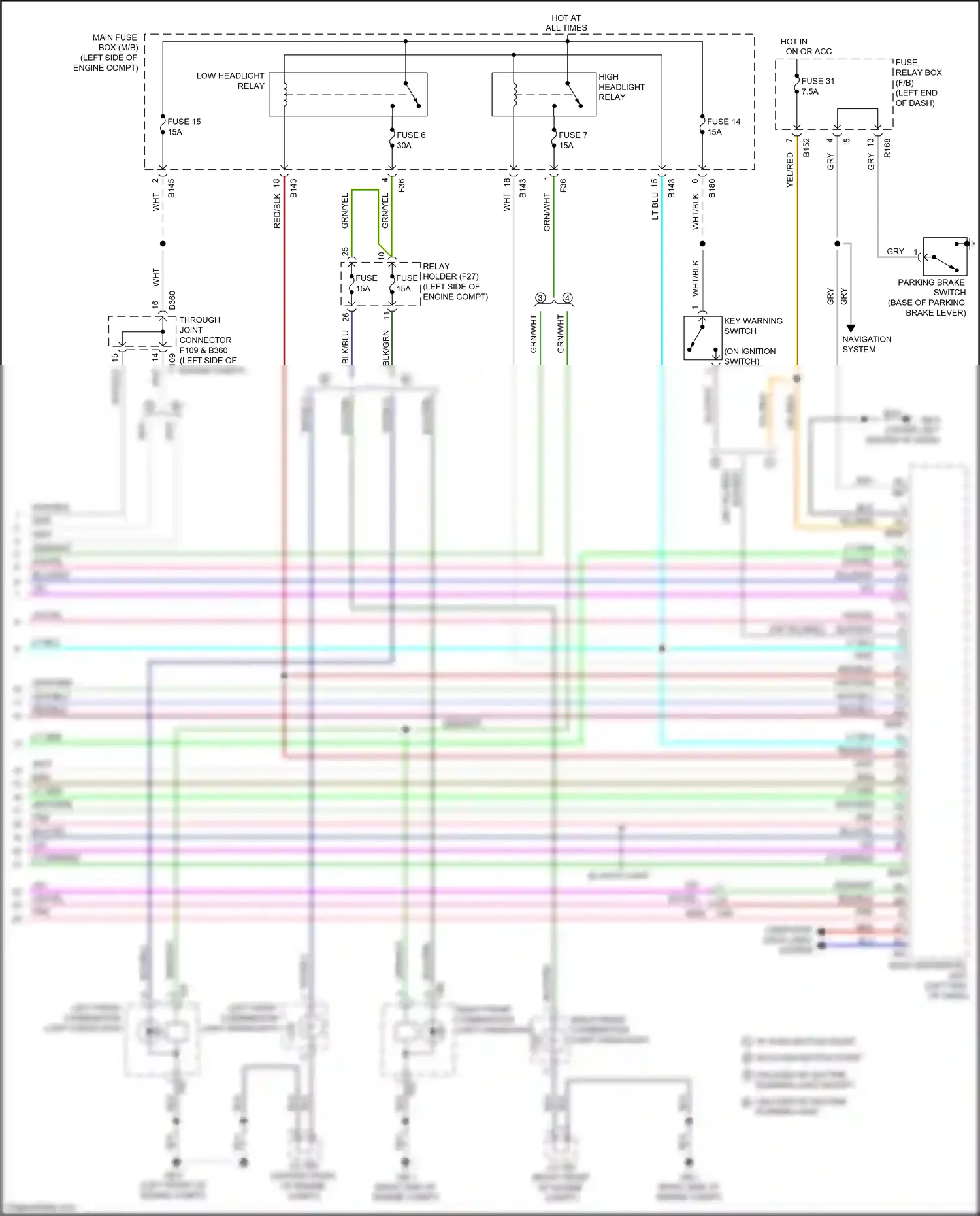 Wiring diagram blk/blu for Subaru Forester SJ facelift 2 (2016-2018) (37 of 50)