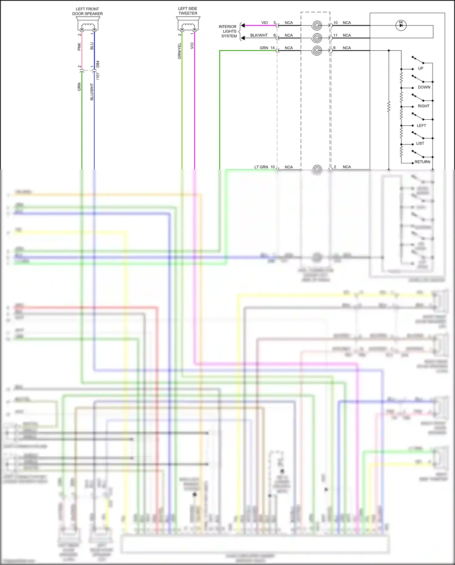 Wiring diagram blk/blu for Subaru Forester SJ facelift 2 (2016-2018) (8 of 50)