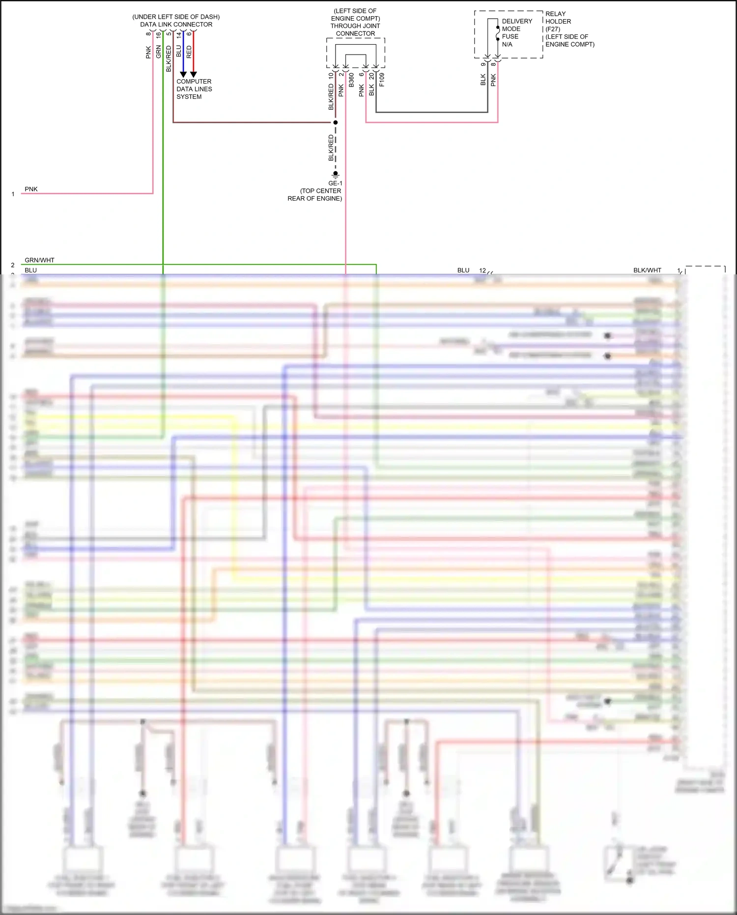 Wiring diagram blk/red for Subaru Forester SJ facelift 2 (2016-2018) (28 of 34)