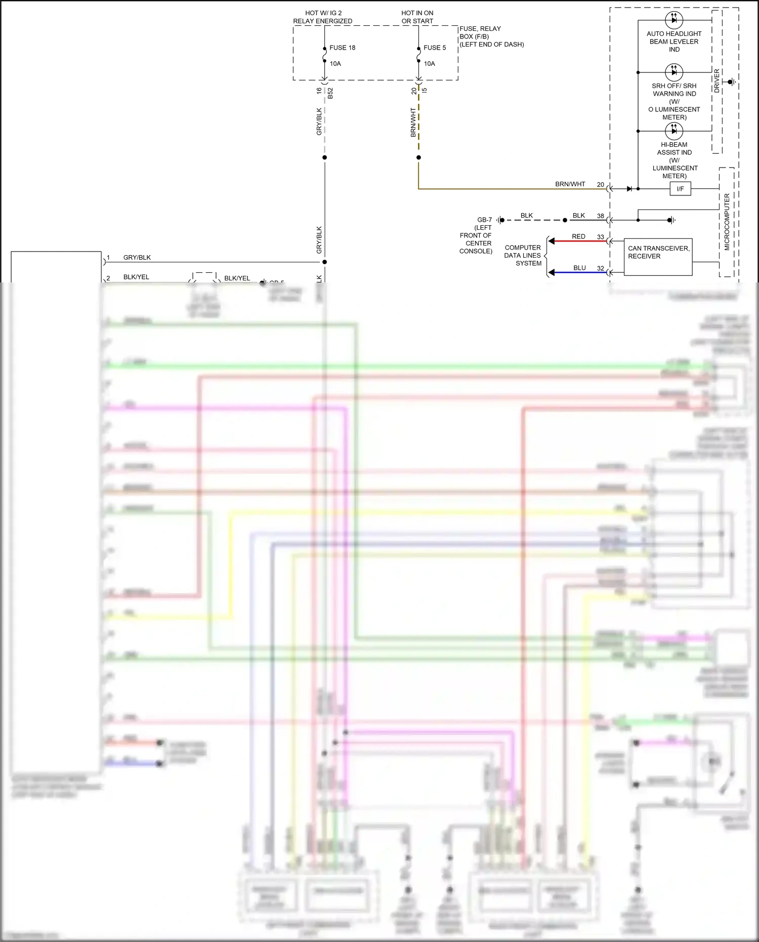 Wiring diagram blk/red for Subaru Forester SJ facelift 2 (2016-2018) (15 of 34)