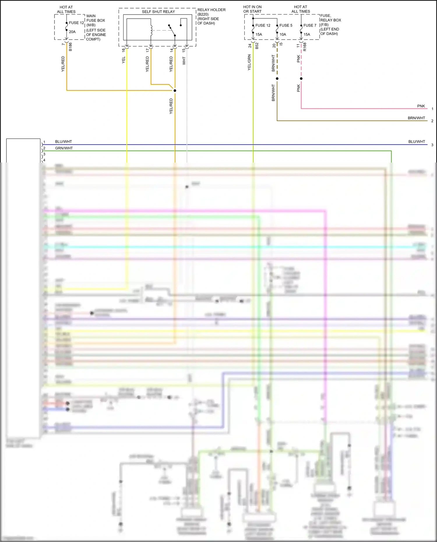 Wiring diagram blu for Subaru Forester SJ facelift 2 (2016-2018) (89 of 109)