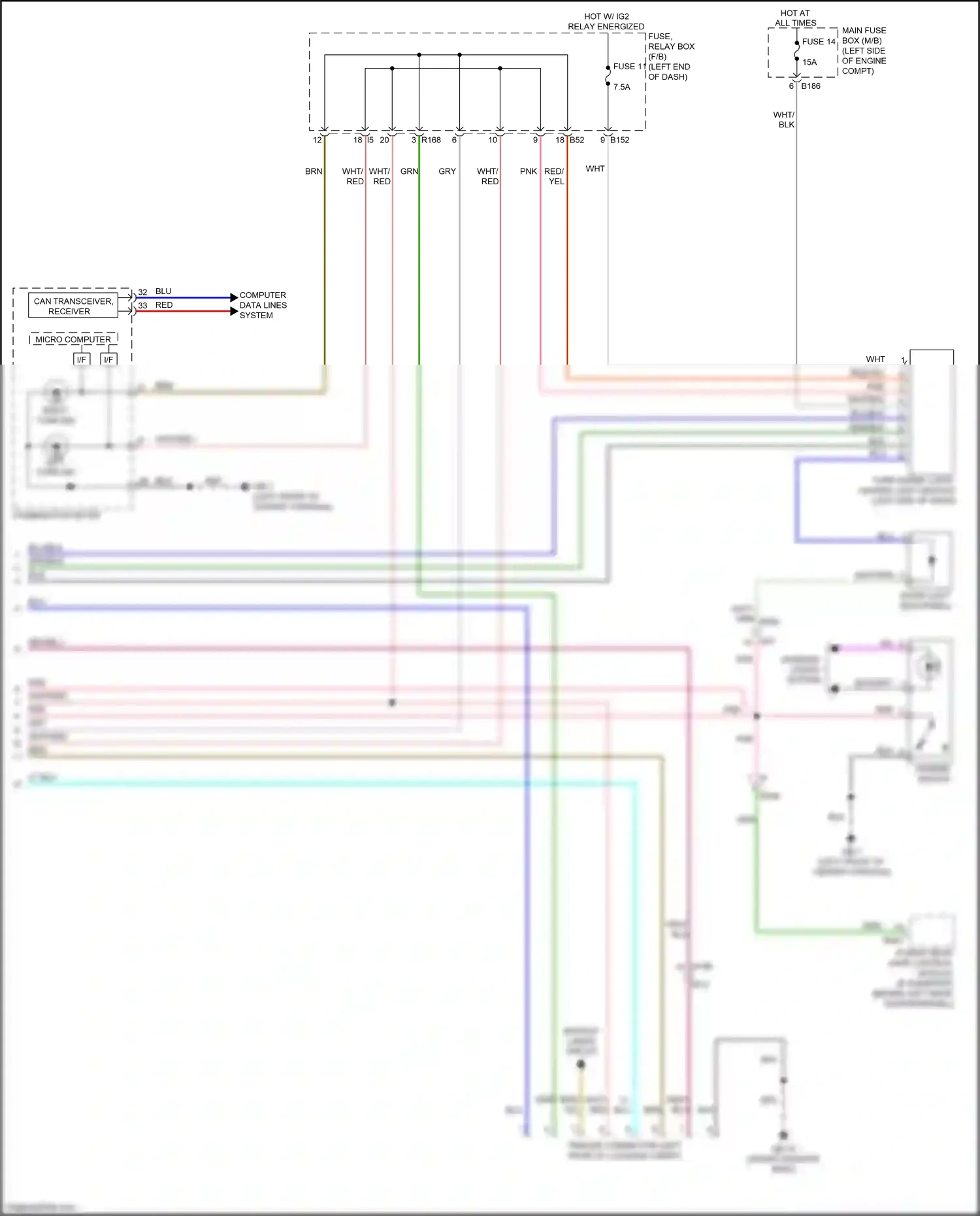 Wiring diagram blu for Subaru Forester SJ facelift 2 (2016-2018) (9 of 109)