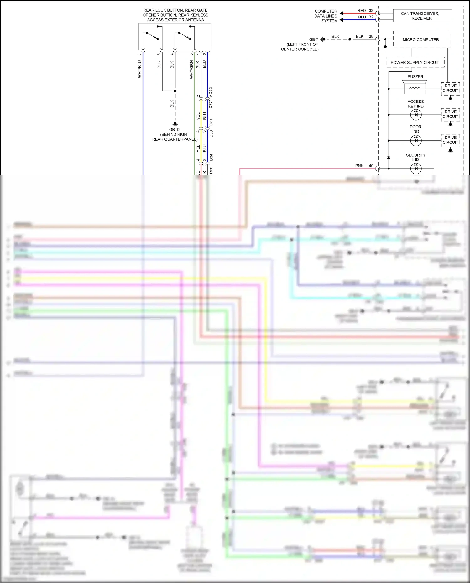 Wiring diagram blu for Subaru Forester SJ facelift 2 (2016-2018) (42 of 109)