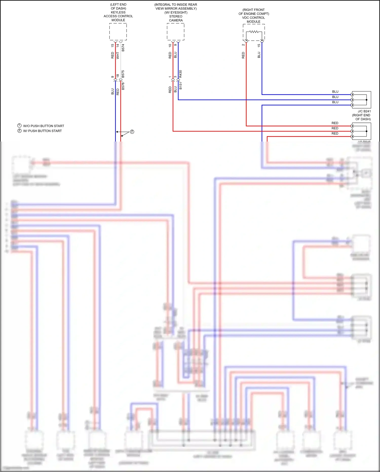 Wiring diagram blu for Subaru Forester SJ facelift 2 (2016-2018) (80 of 109)