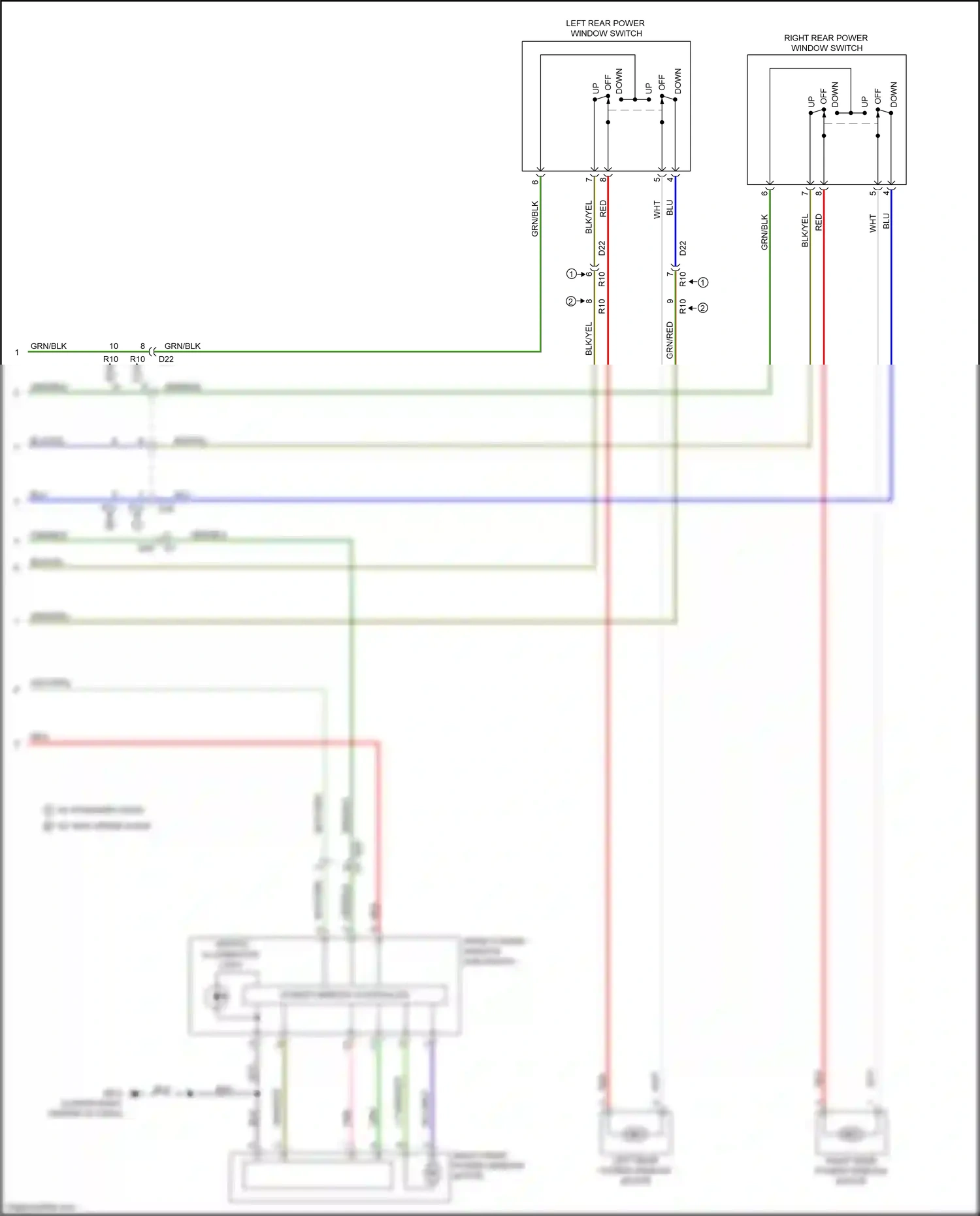 Wiring diagram blu/red for Subaru Forester SJ facelift 2 (2016-2018) (28 of 50)
