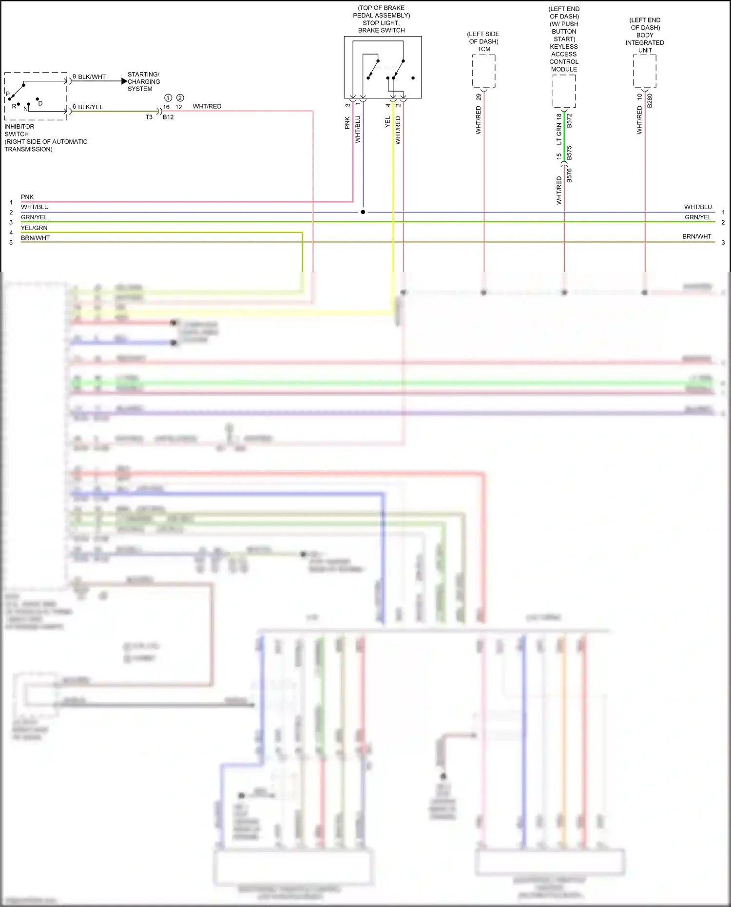 Wiring diagram blu/red for Subaru Forester SJ facelift 2 (2016-2018) (3 of 50)