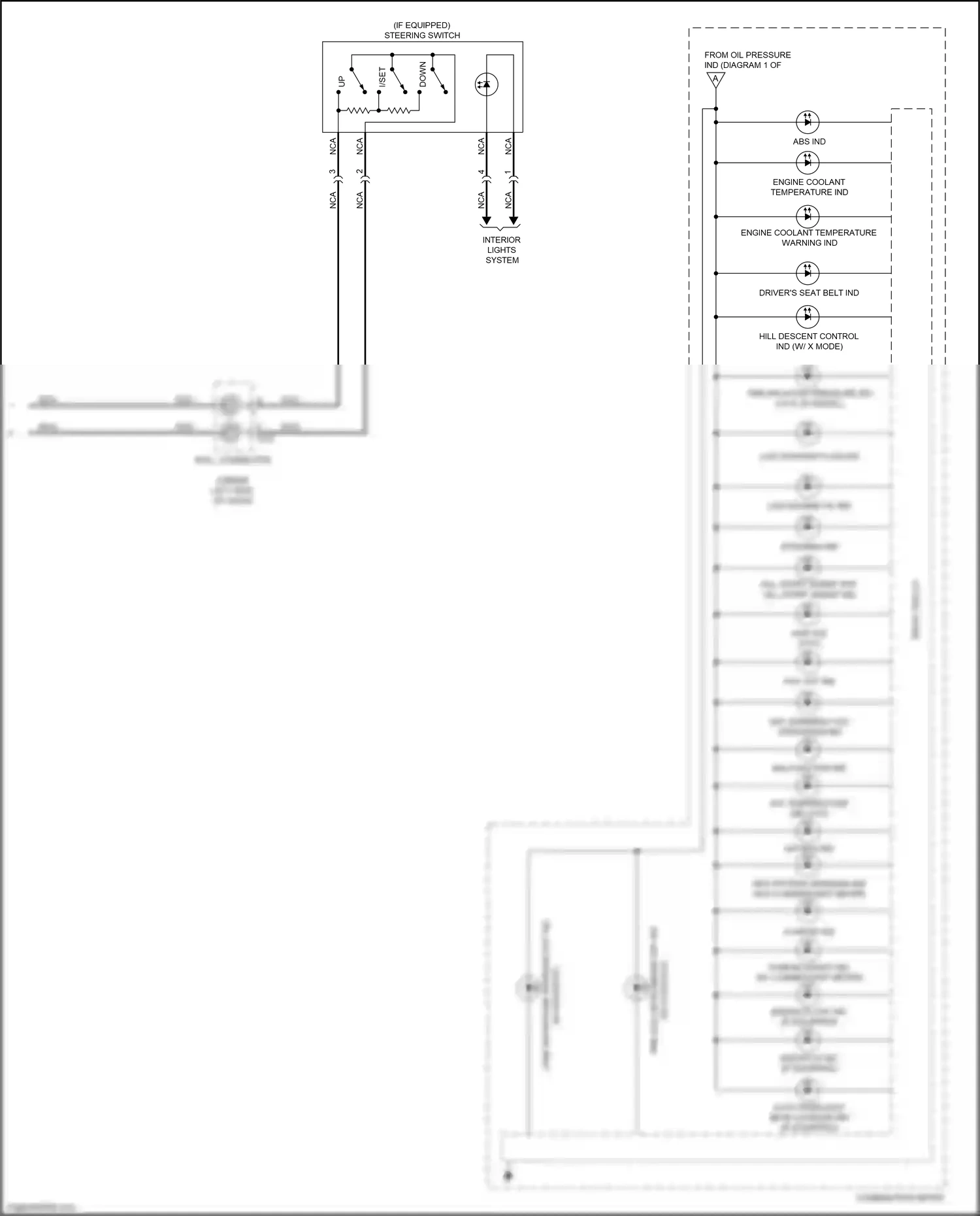 Subaru Forester SJ facelift 2 (2016-2018) combination meter wiring diagram  (16 of 35)