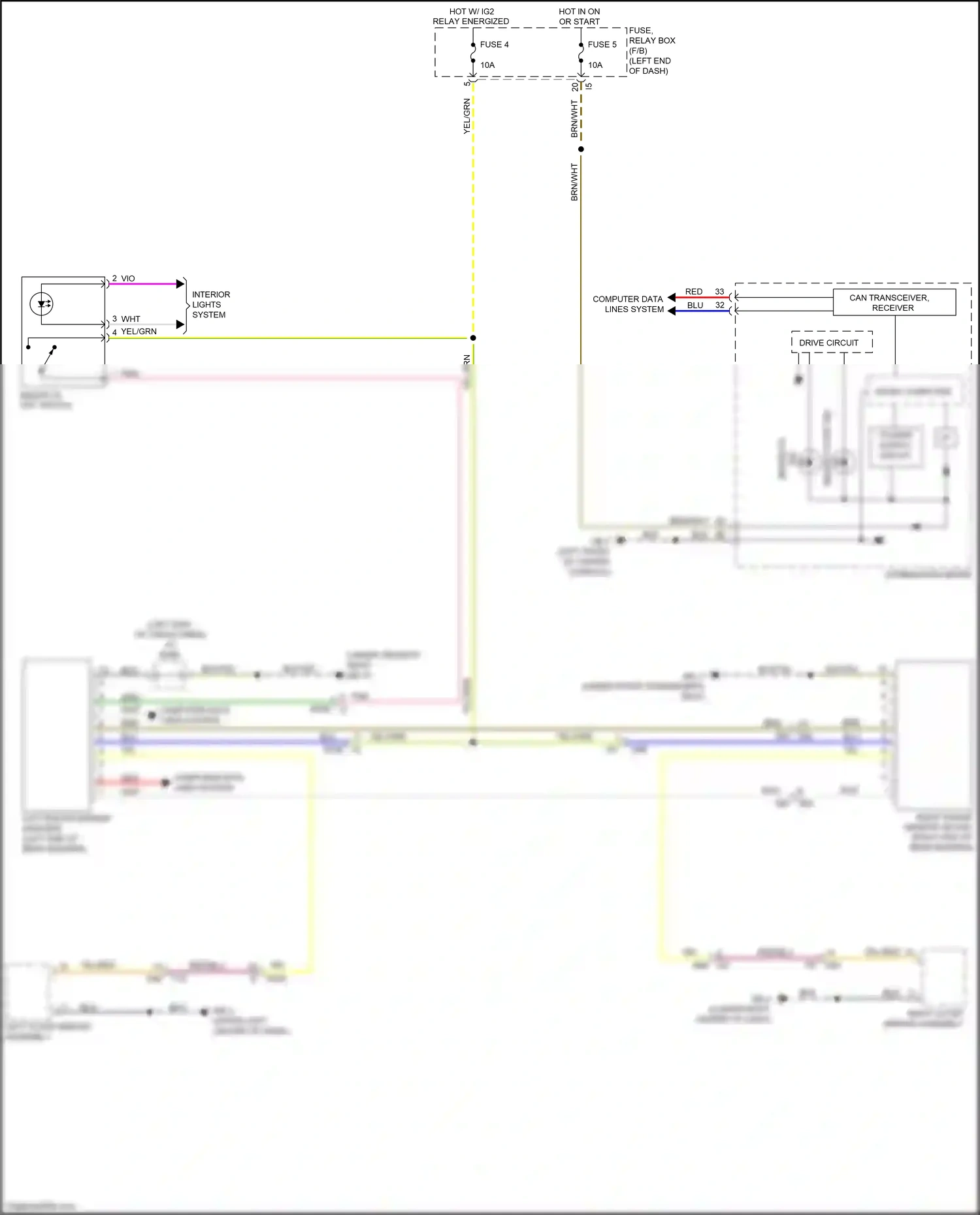 Subaru Forester SJ facelift 2 (2016-2018) combination meter wiring diagram  (9 of 35)