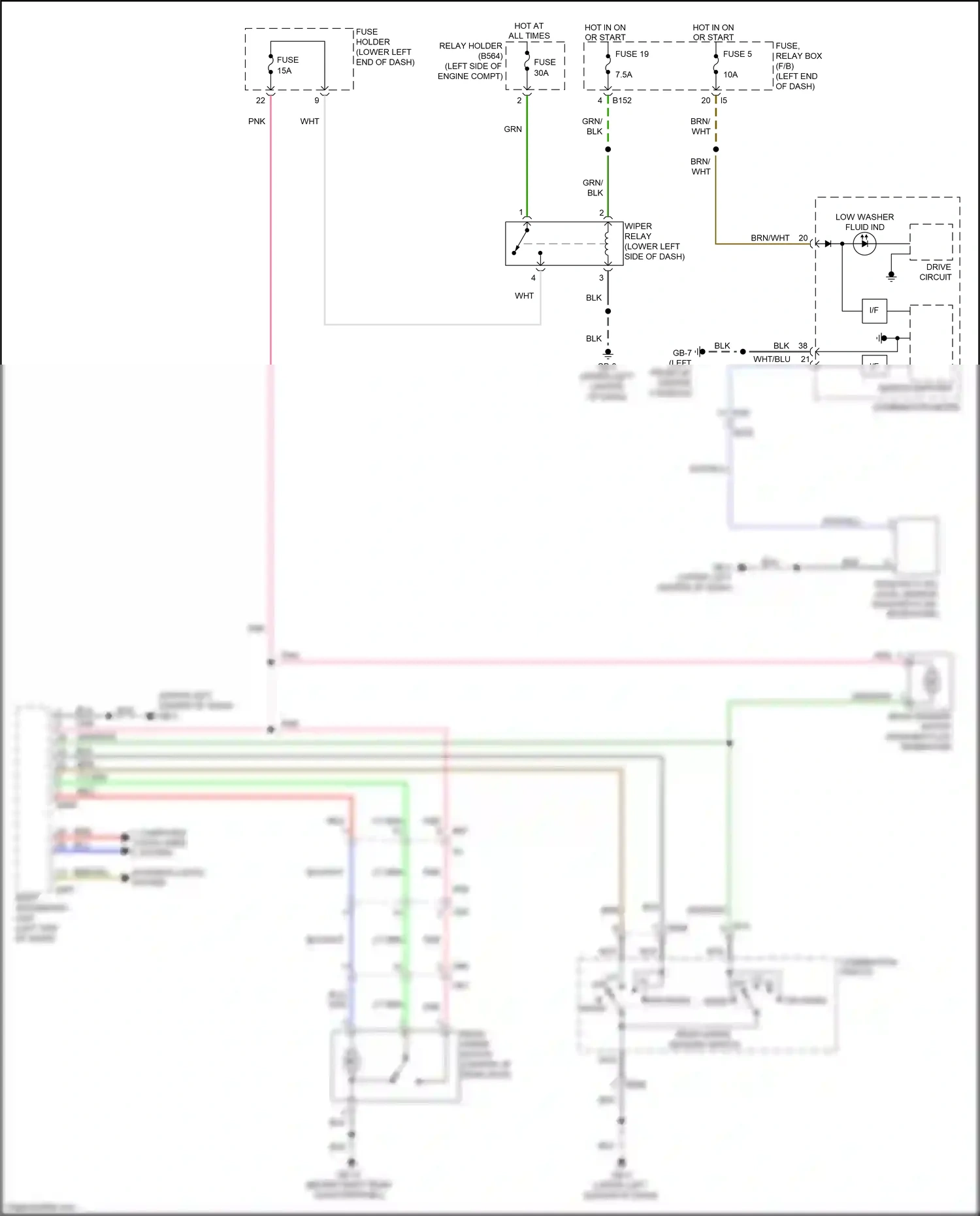 Subaru Forester SJ facelift 2 (2016-2018) combination switch wiring diagram  (6 of 6)