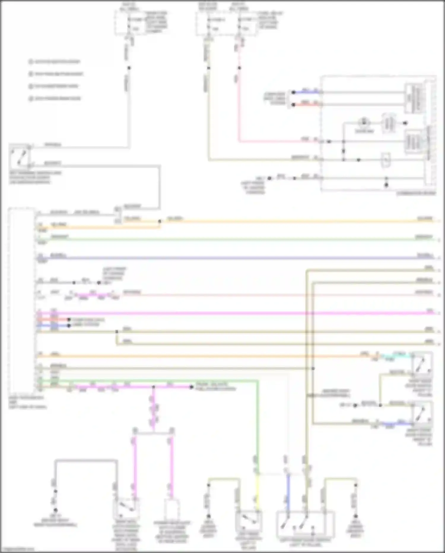 Wiring diagram computer data lines system for Subaru Forester SJ facelift 2 (2016-2018) (43 of 67)