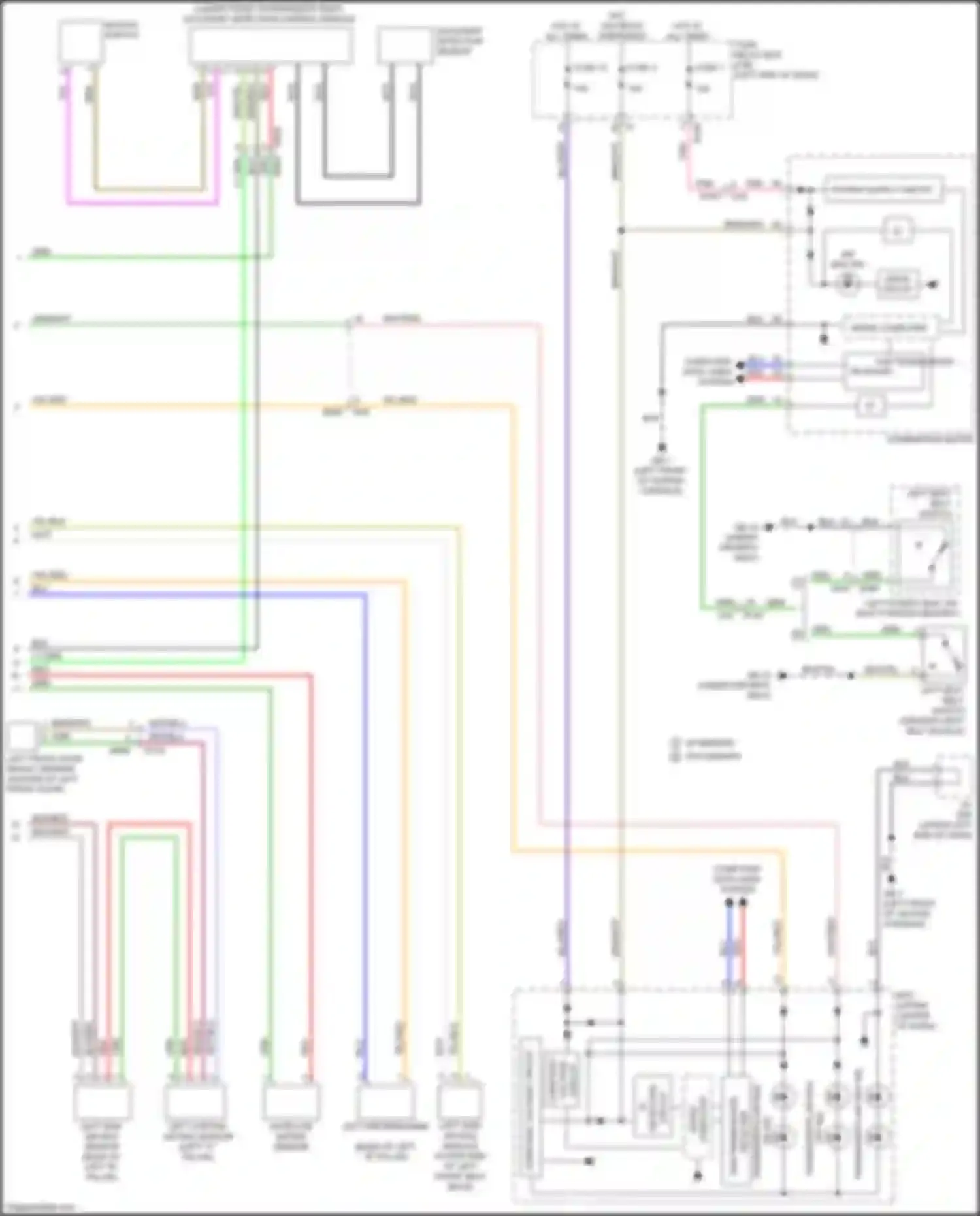 Wiring diagram computer data lines system for Subaru Forester SJ facelift 2 (2016-2018) (30 of 67)