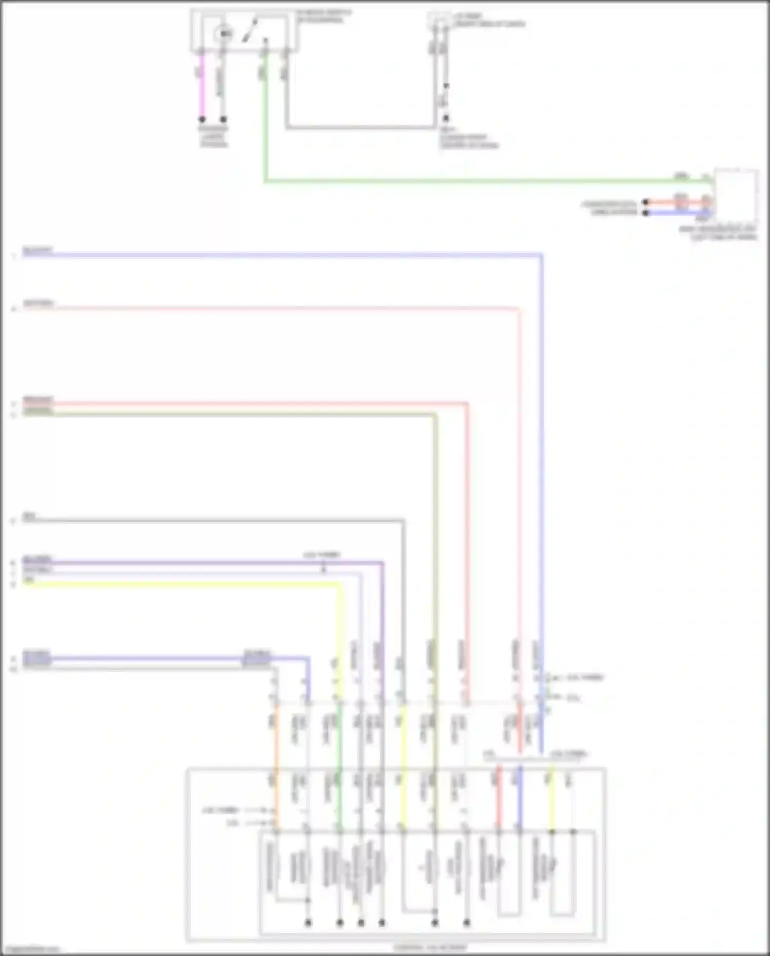 Wiring diagram computer data lines system for Subaru Forester SJ facelift 2 (2016-2018) (50 of 67)