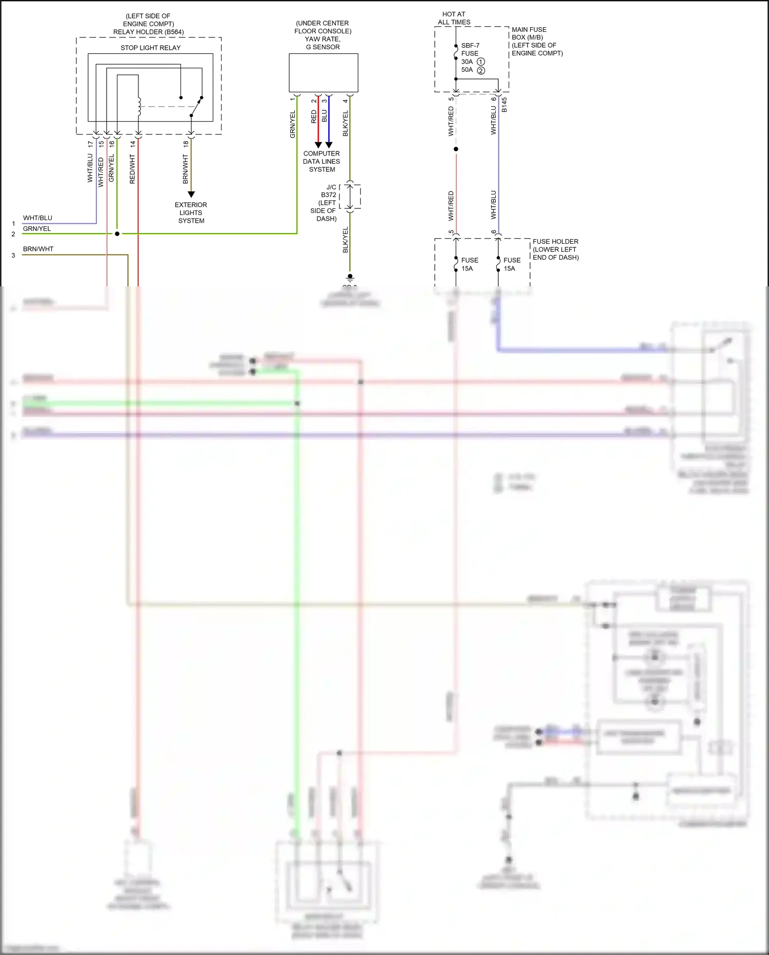 Wiring diagram electronic throttle control relay for Subaru Forester SJ facelift 2 (2016-2018) (3 of 6)