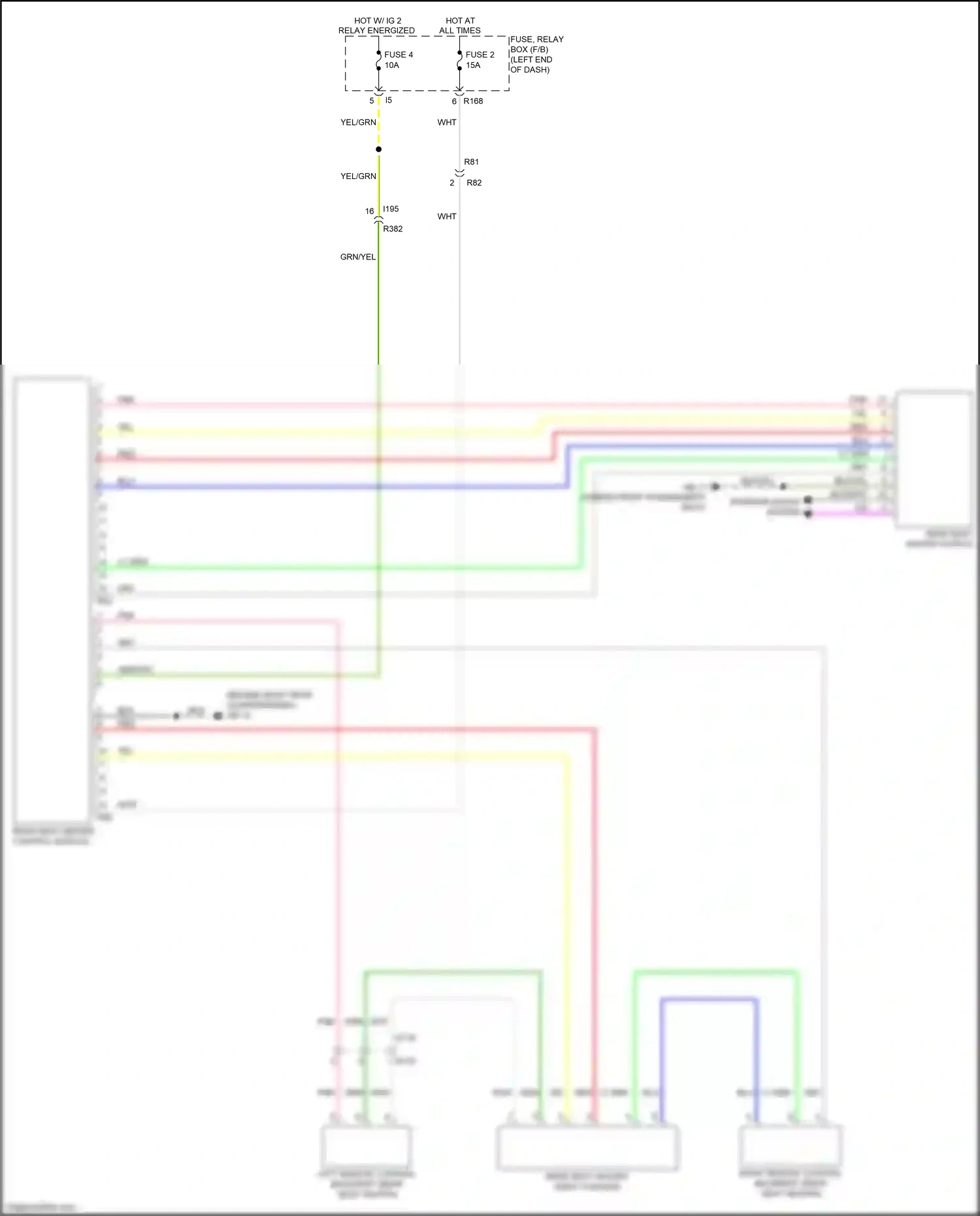 Wiring diagram fuse 2 for Subaru Forester SJ facelift 2 (2016-2018) (6 of 6)
