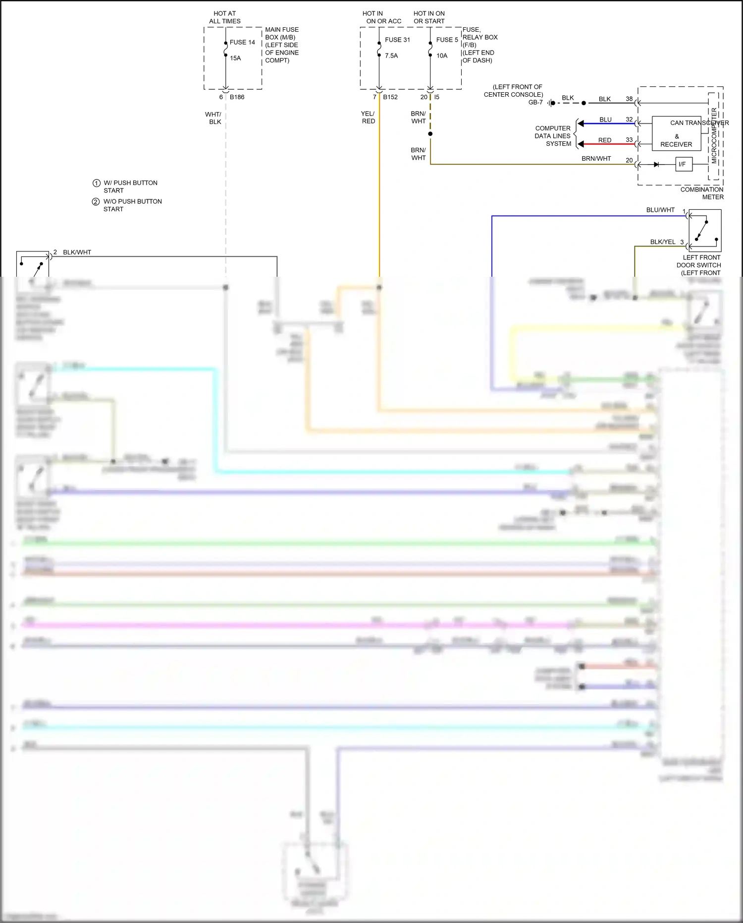 Wiring diagram grn for Subaru Forester SJ facelift 2 (2016-2018) (60 of 92)