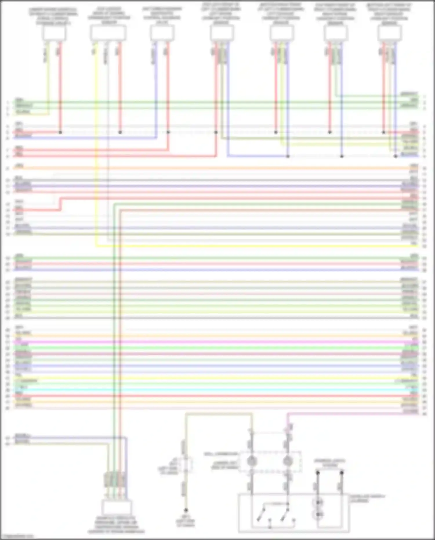 Wiring diagram left intake camshaft position sensor for Subaru Forester SJ facelift 2 (2016-2018) (1 of 2)