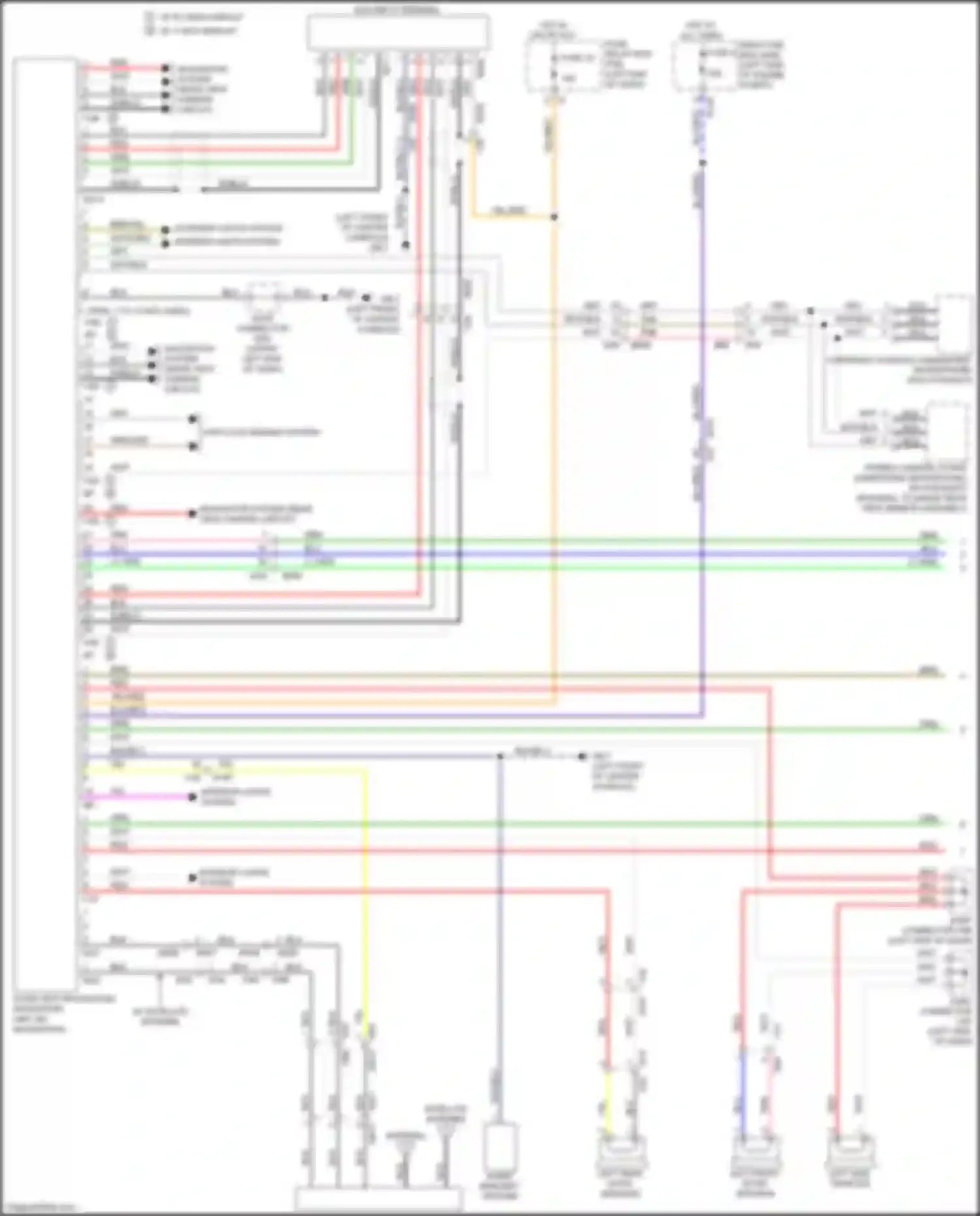 Wiring diagram left side tweeter for Subaru Forester SJ facelift 2 (2016-2018) (3 of 8)