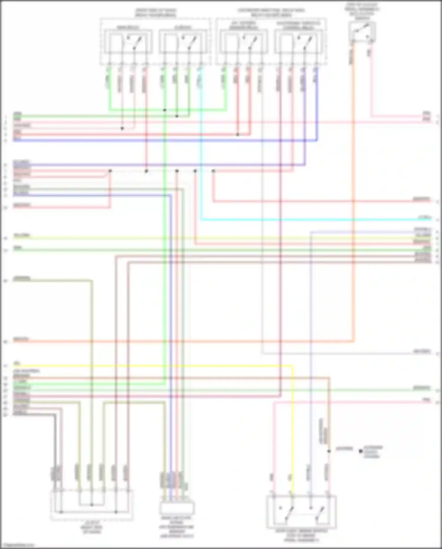 Wiring diagram mass air flow/ intake air temperature sensor for Subaru Forester SJ facelift 2 (2016-2018) (2 of 2)