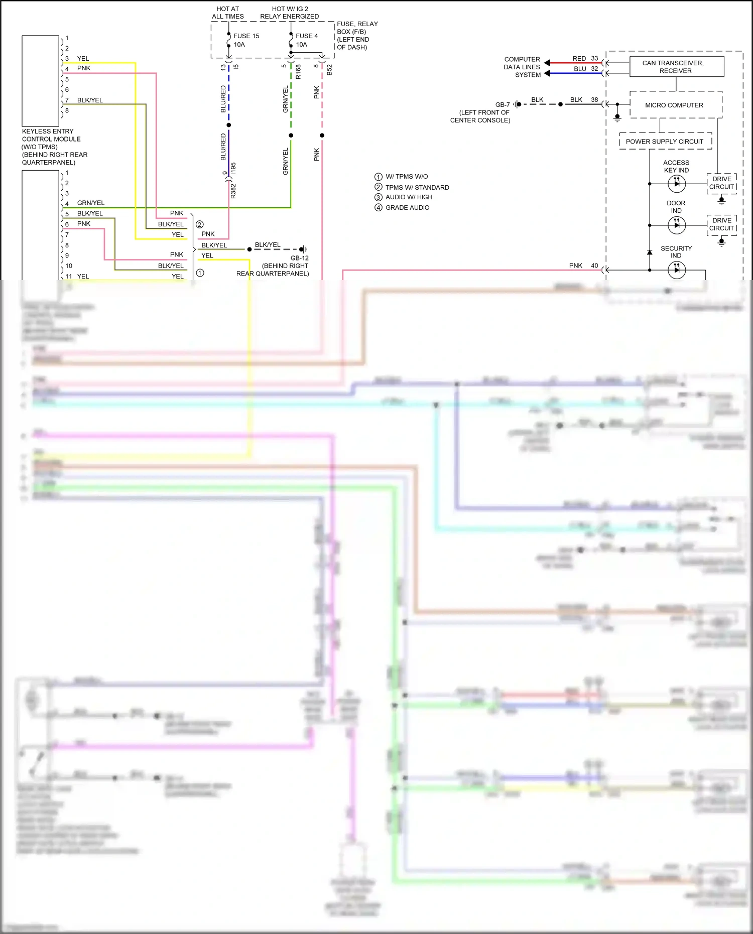 Subaru Forester SJ facelift 2 (2016-2018) micro computer wiring diagram  (5 of 13)