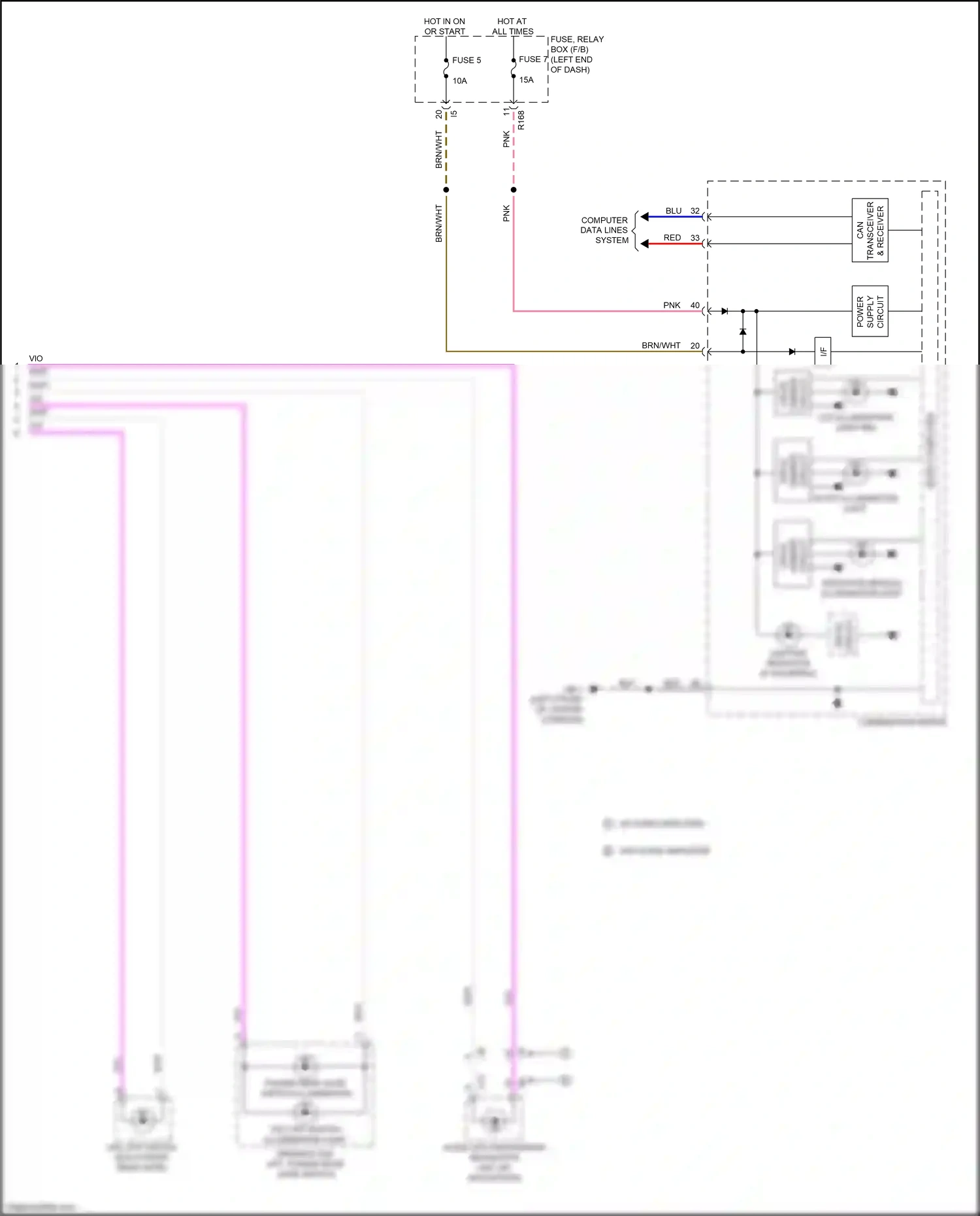 Subaru Forester SJ facelift 2 (2016-2018) micro computer wiring diagram  (6 of 13)