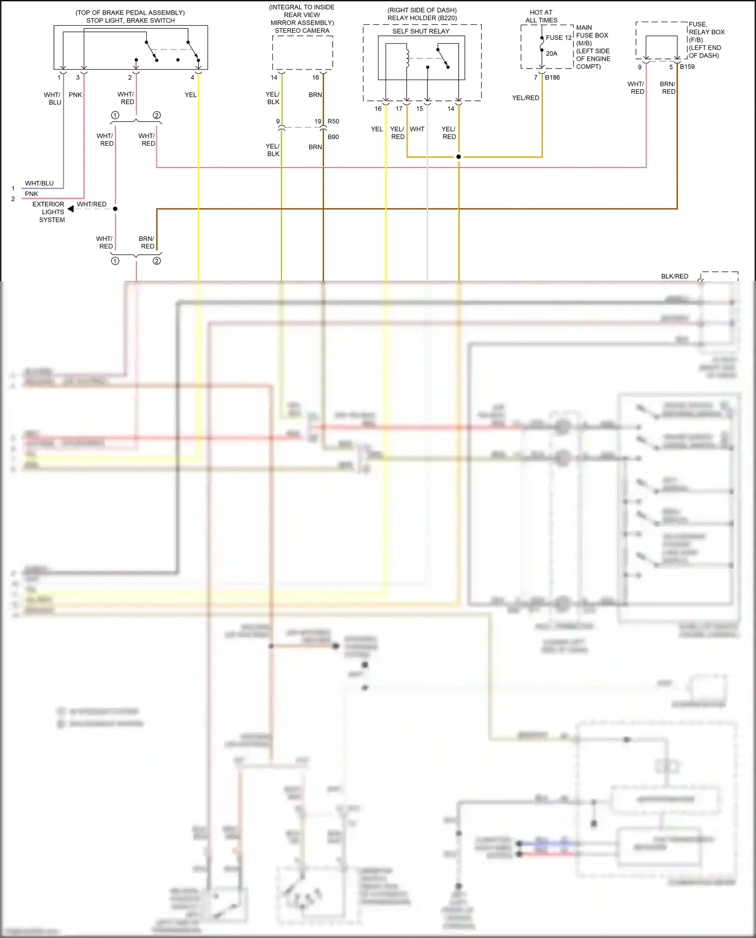Wiring diagram neutral position switch 1 for Subaru Forester SJ facelift 2 (2016-2018) (1 of 1)