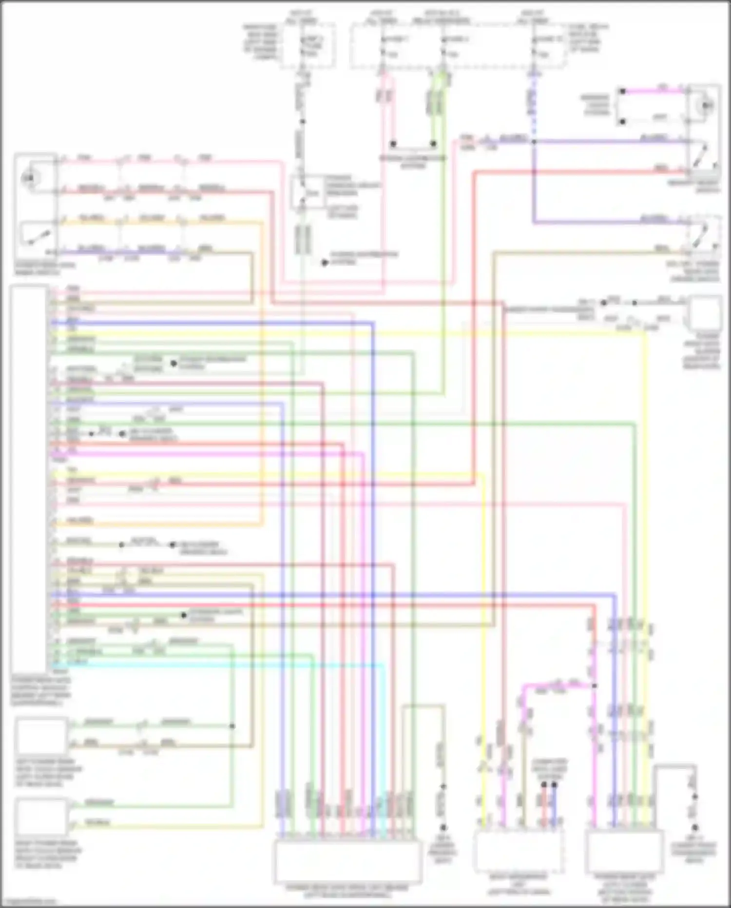 Wiring diagram power distribution system for Subaru Forester SJ facelift 2 (2016-2018) (25 of 34)