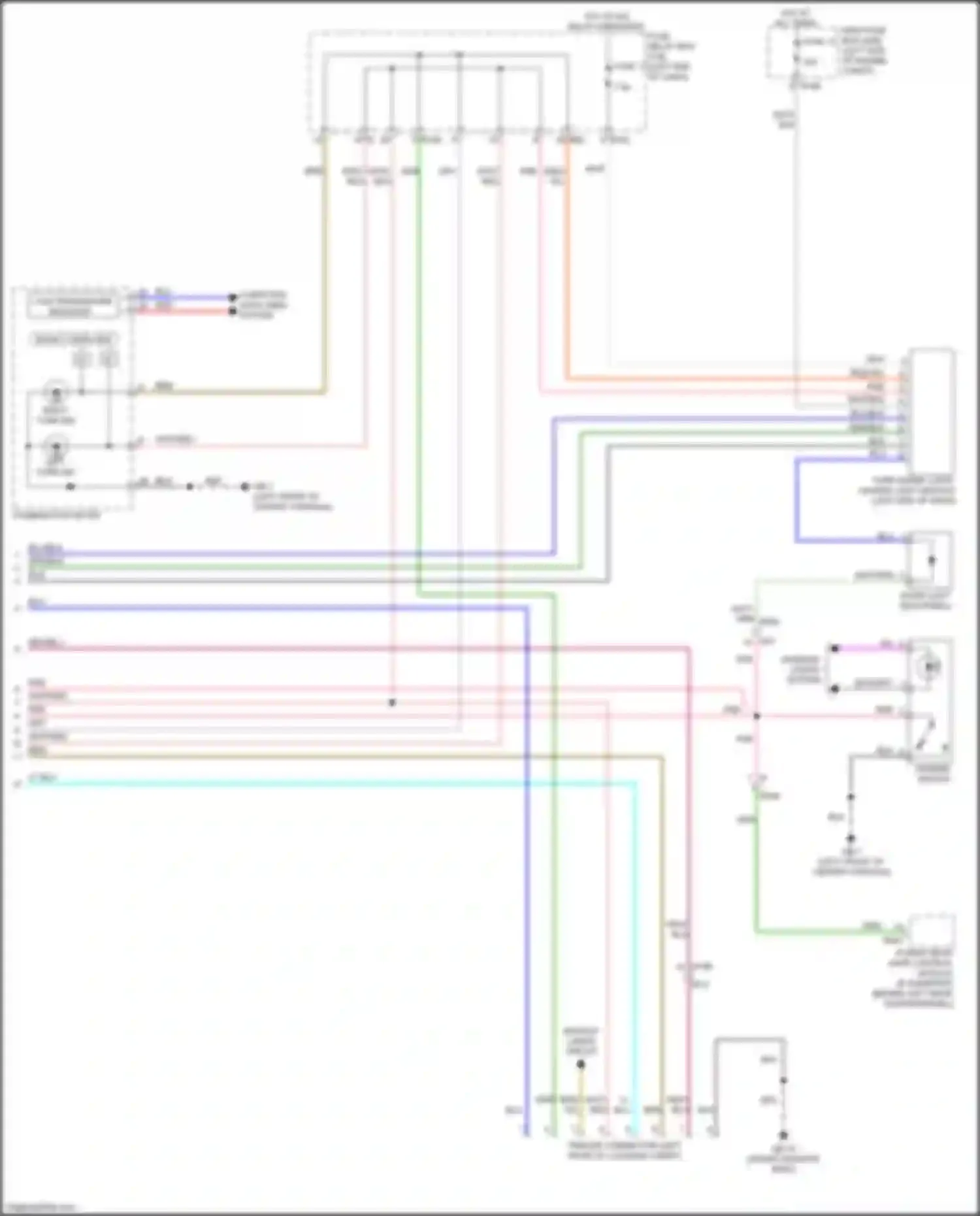Wiring diagram power rear gate control module for Subaru Forester SJ facelift 2 (2016-2018) (1 of 6)