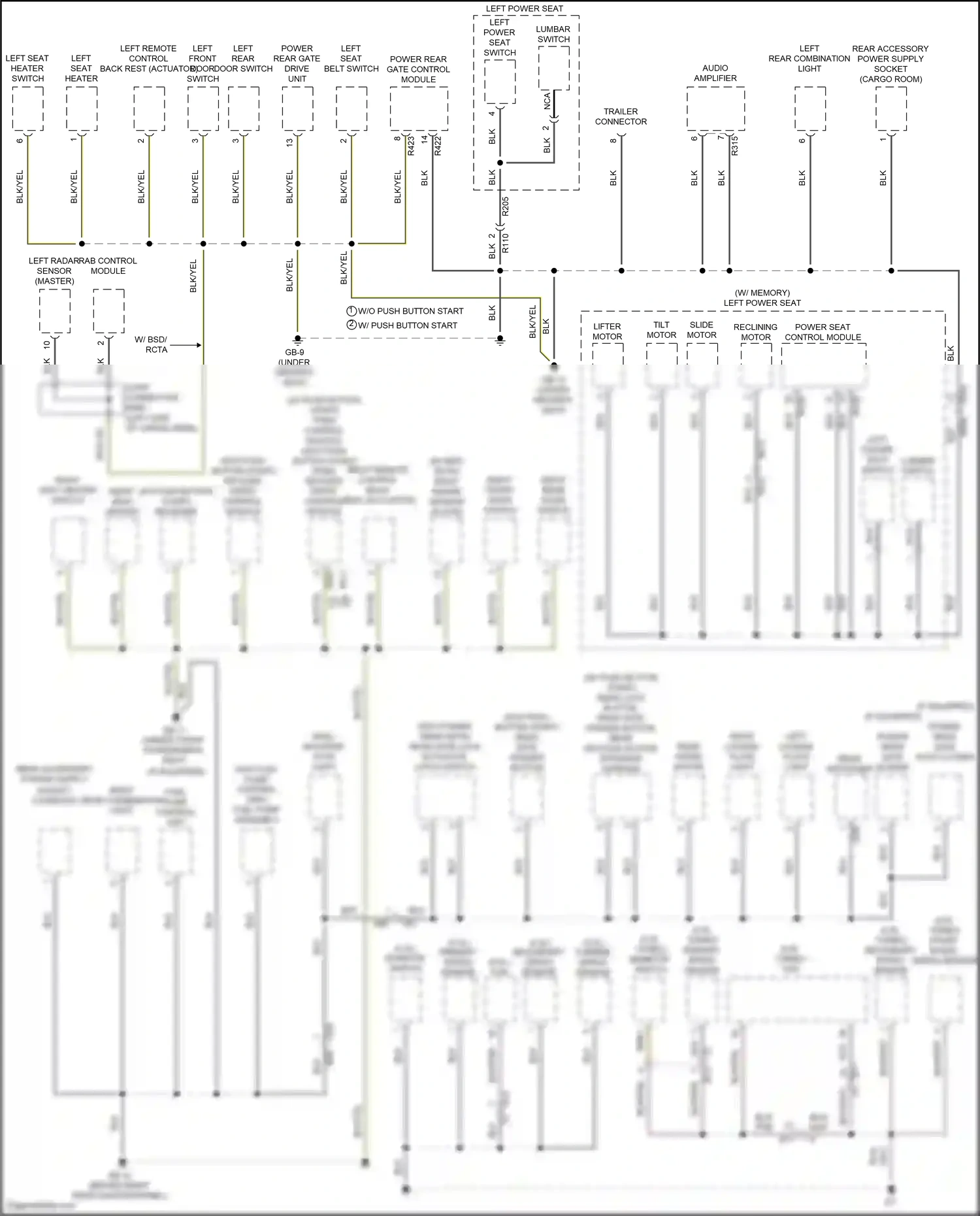 Subaru Forester SJ facelift 2 (2016-2018) rab control module wiring diagram  (2 of 5)