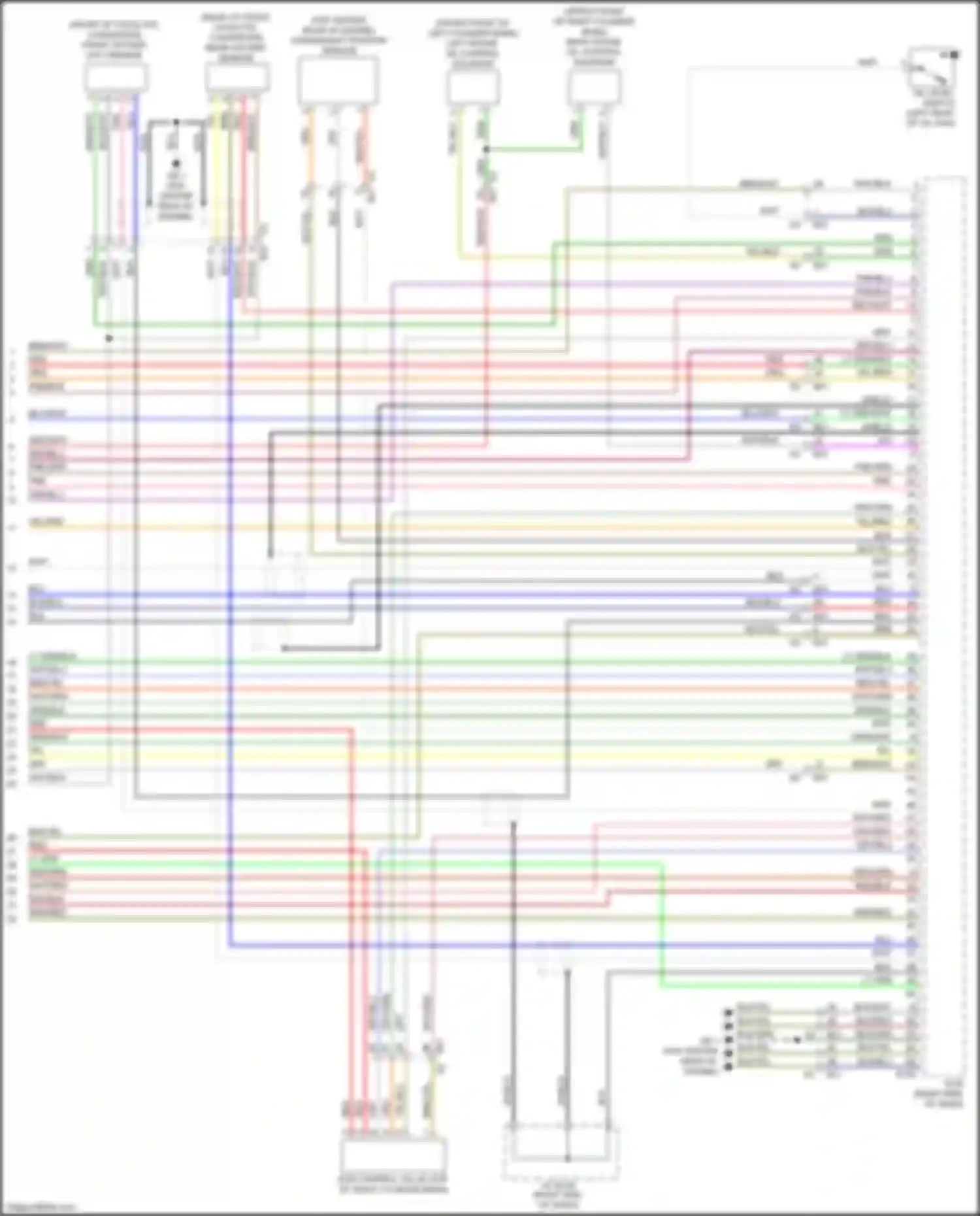 Wiring diagram rear oxygen sensor for Subaru Forester SJ facelift 2 (2016-2018) (2 of 2)