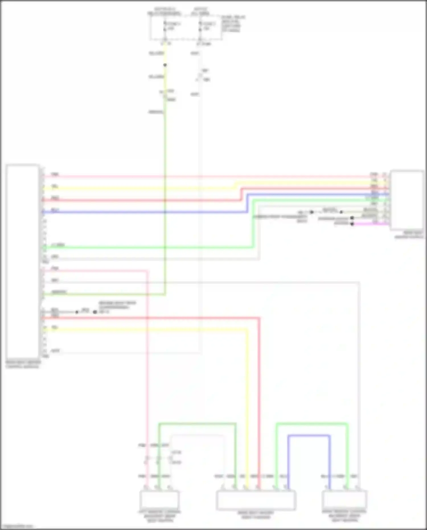 Wiring diagram rear seat heater control module for Subaru Forester SJ facelift 2 (2016-2018) (3 of 3)