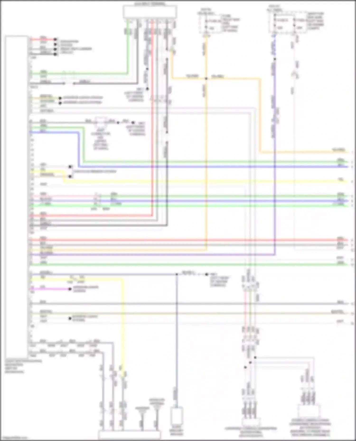 Wiring diagram rear view camera circuit for Subaru Forester SJ facelift 2 (2016-2018) (1 of 8)