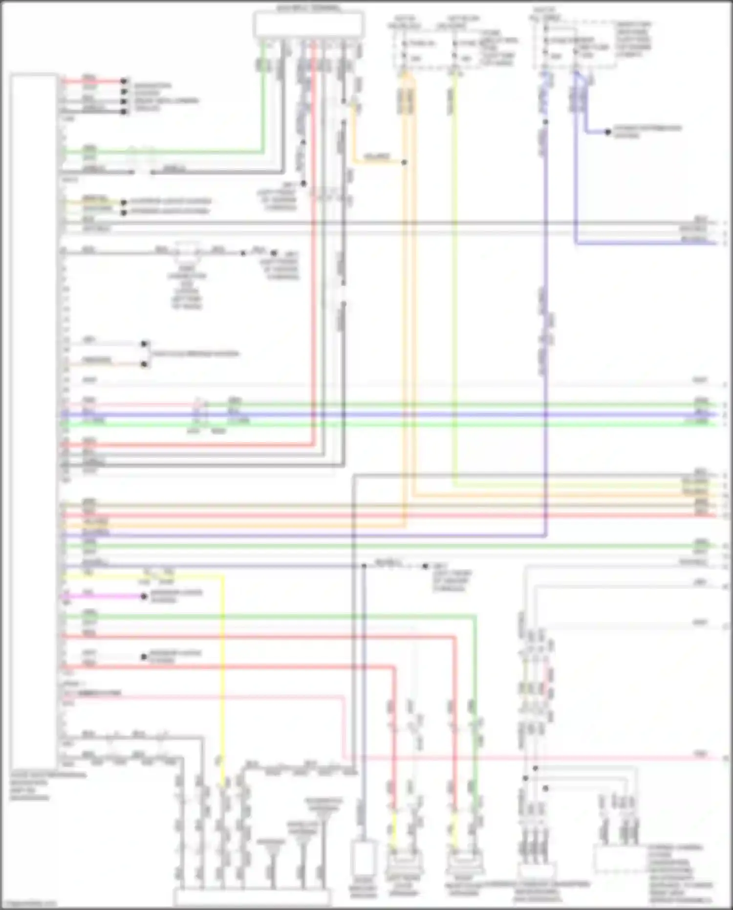 Wiring diagram rear view camera circuit for Subaru Forester SJ facelift 2 (2016-2018) (4 of 8)