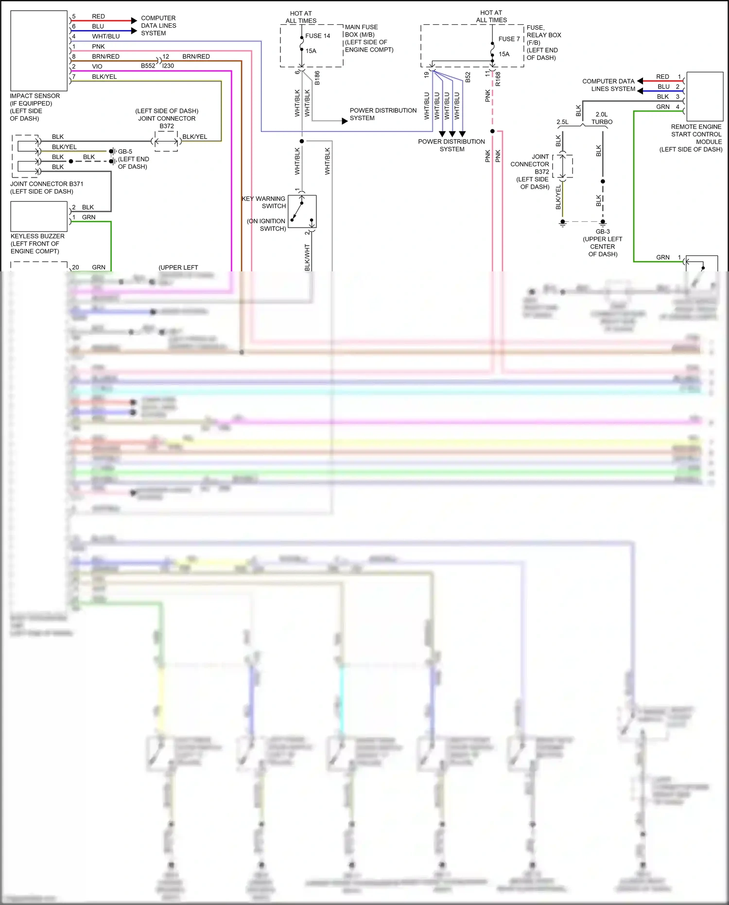Wiring diagram red for Subaru Forester SJ facelift 2 (2016-2018) (33 of 110)