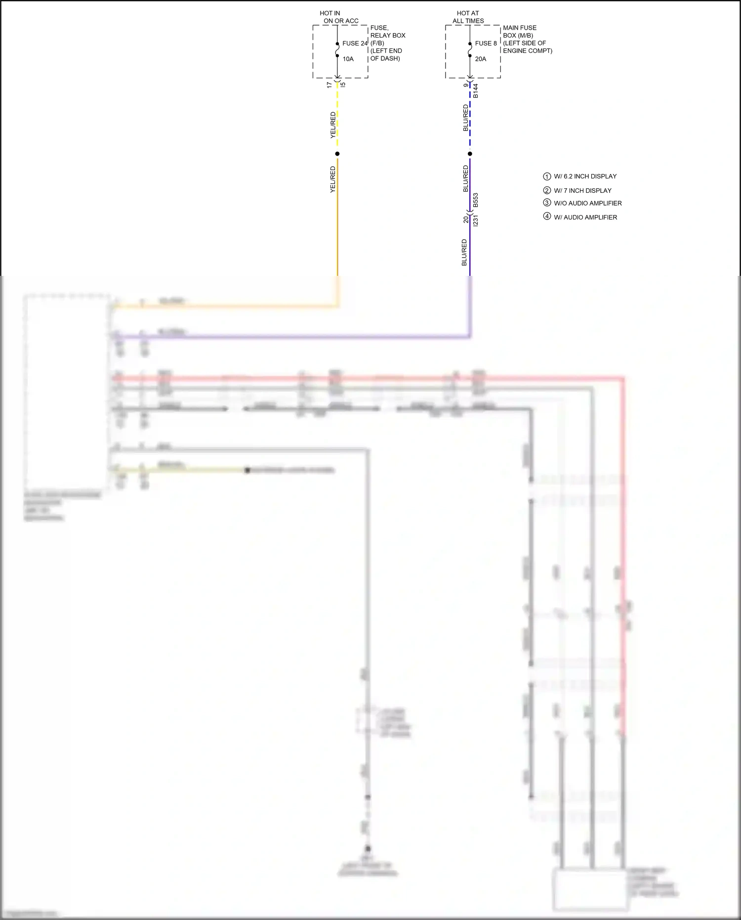 Wiring diagram red for Subaru Forester SJ facelift 2 (2016-2018) (19 of 110)