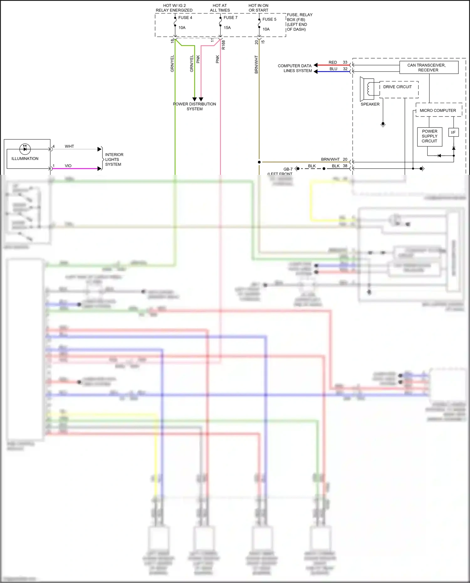 Wiring diagram red for Subaru Forester SJ facelift 2 (2016-2018) (20 of 110)