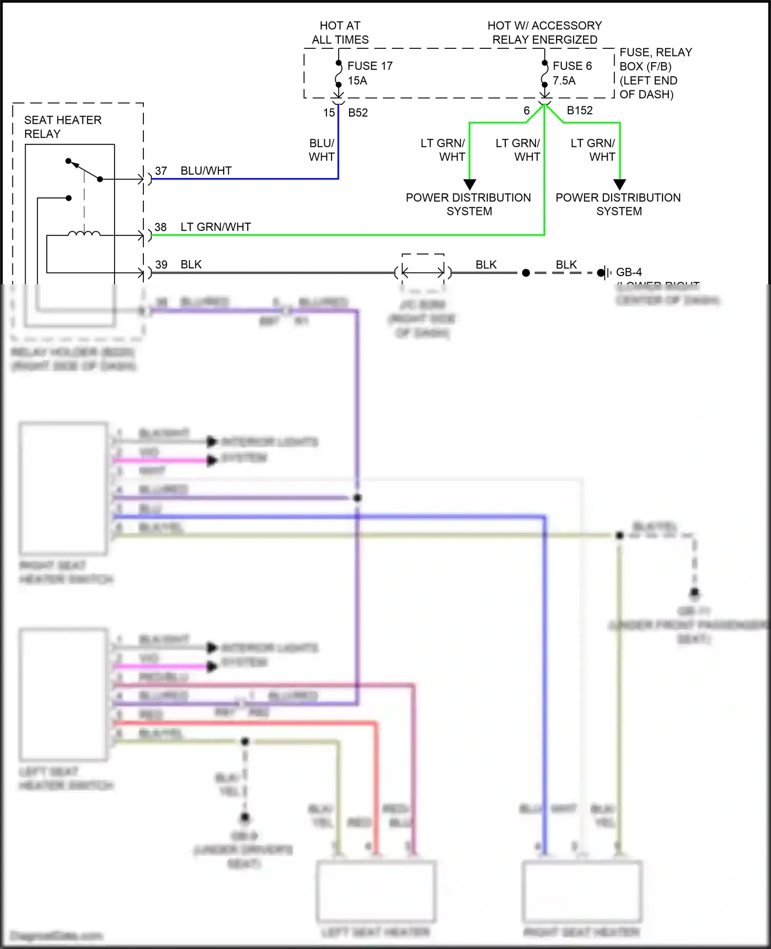 Wiring diagram red/blu for Subaru Forester SJ facelift 2 (2016-2018) (5 of 37)