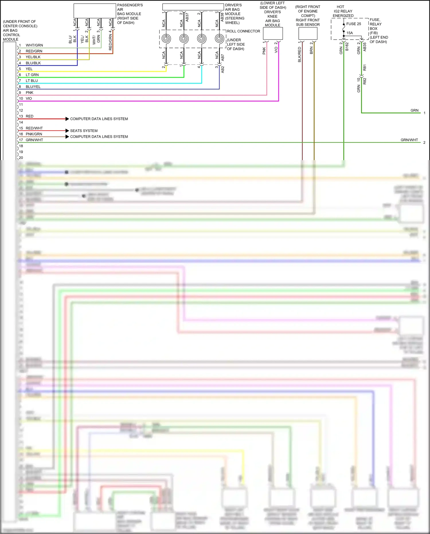 Wiring diagram red/blu for Subaru Forester SJ facelift 2 (2016-2018) (9 of 37)