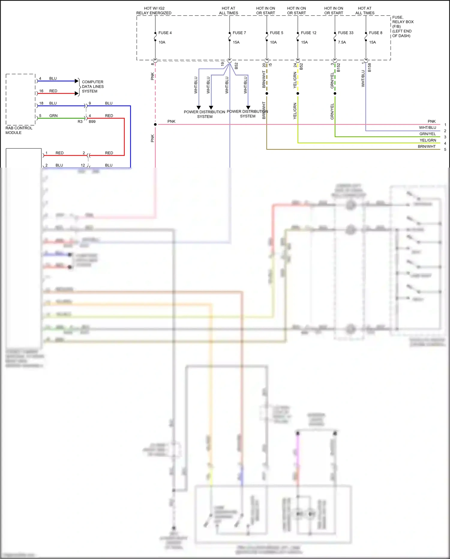 Wiring diagram relay energized for Subaru Forester SJ facelift 2 (2016-2018) (3 of 4)