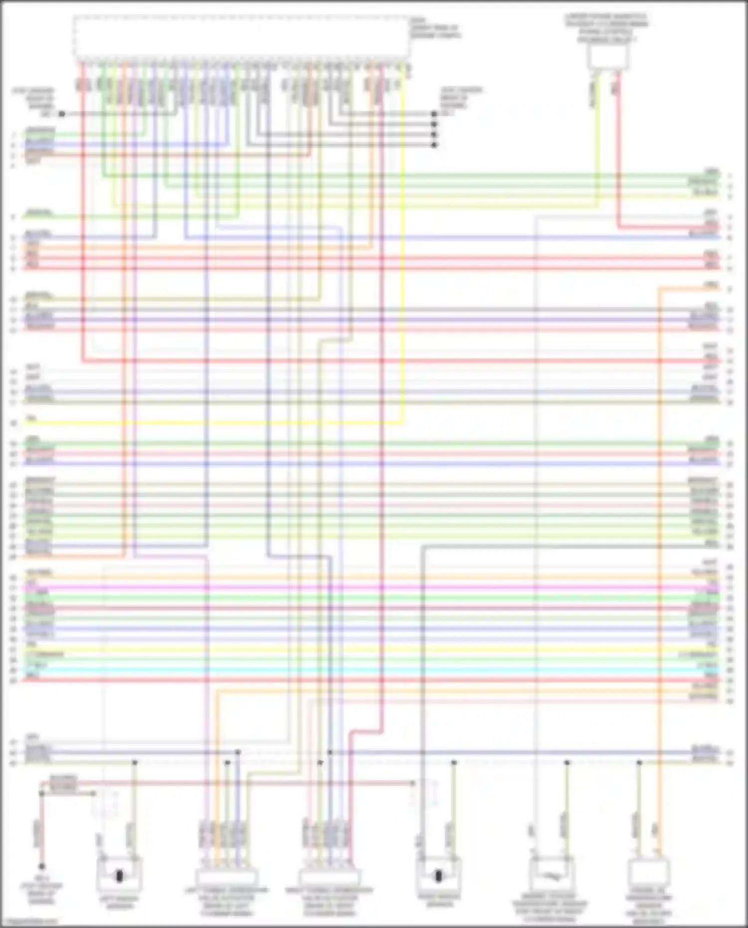 Wiring diagram right tumble generator valve actuator for Subaru Forester SJ facelift 2 (2016-2018) (1 of 2)