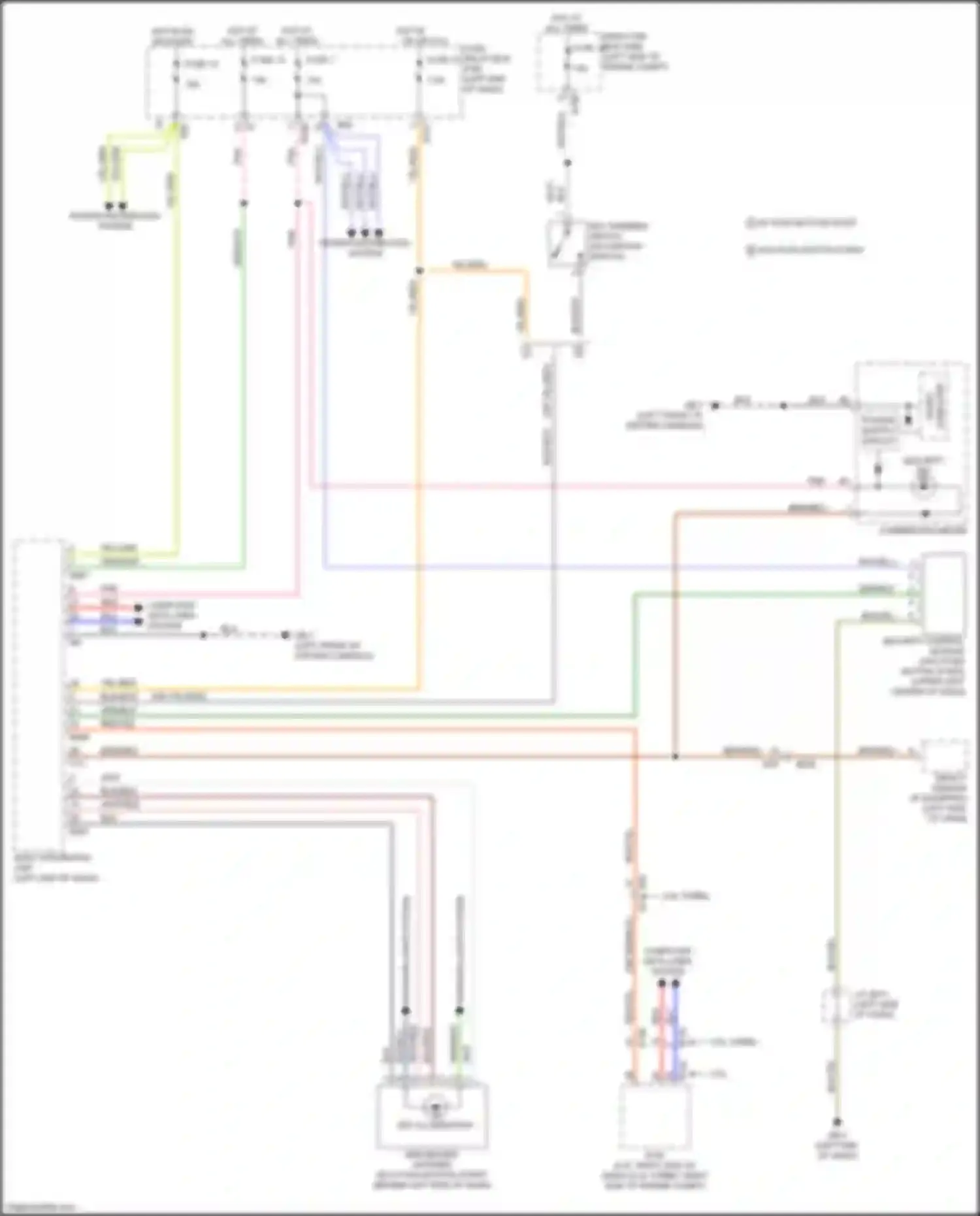 Wiring diagram security control module for Subaru Forester SJ facelift 2 (2016-2018) (2 of 3)